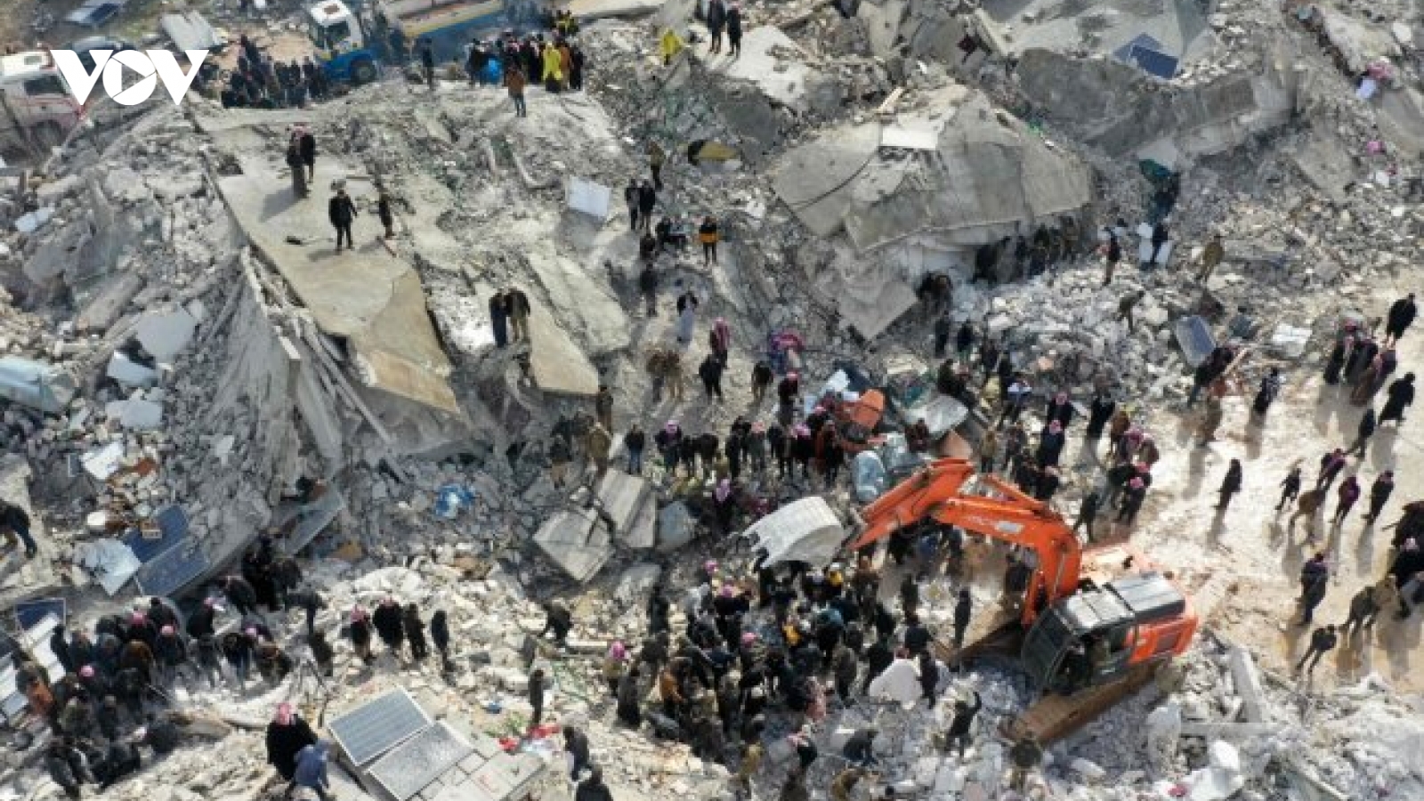 Hình ảnh cho thấy sức tàn phá khủng khiếp của động đất tại Thổ Nhĩ Kỳ, Syria