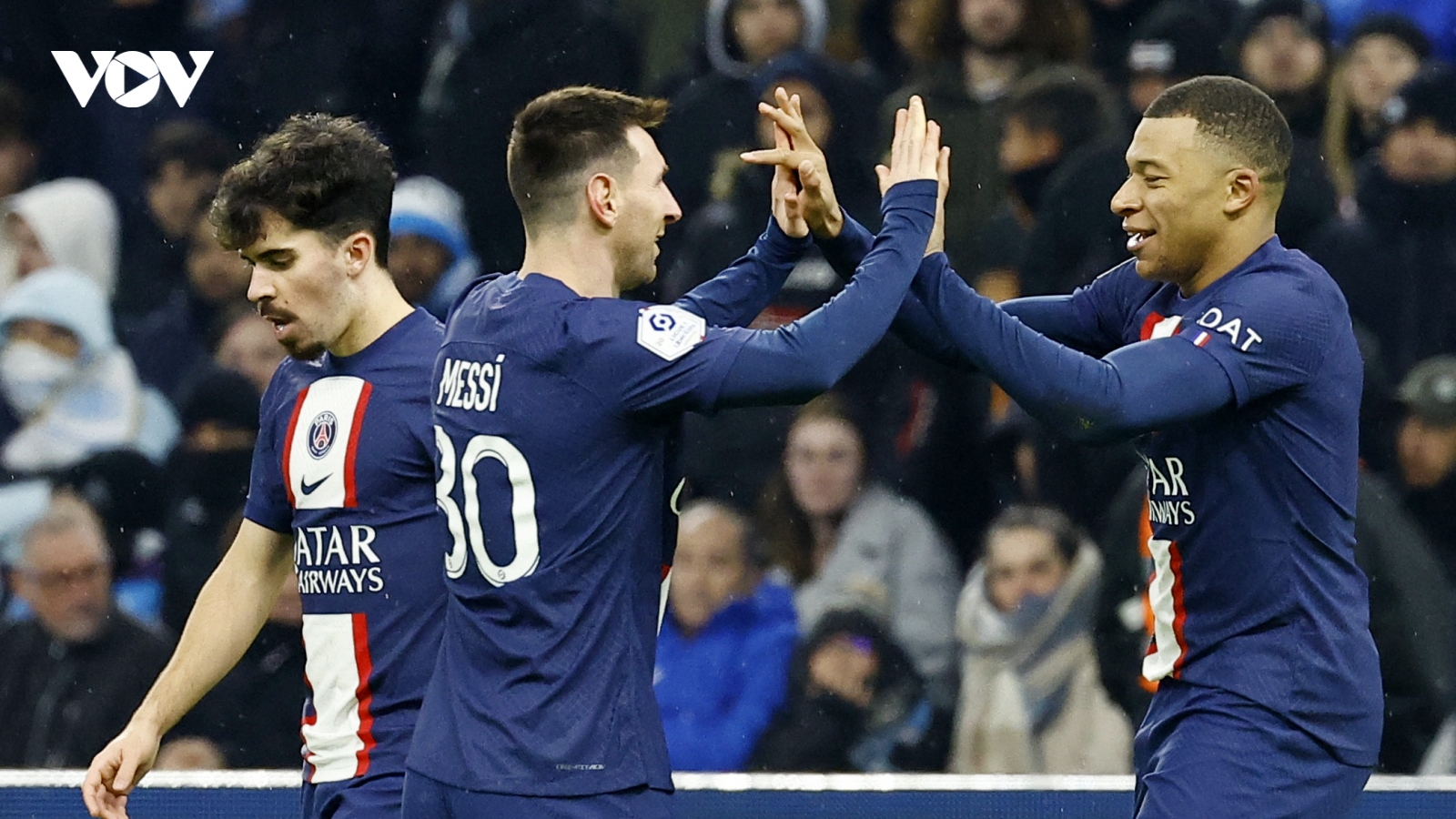 Messi và Mbappe toả sáng rực rỡ, PSG đại thắng Marseille