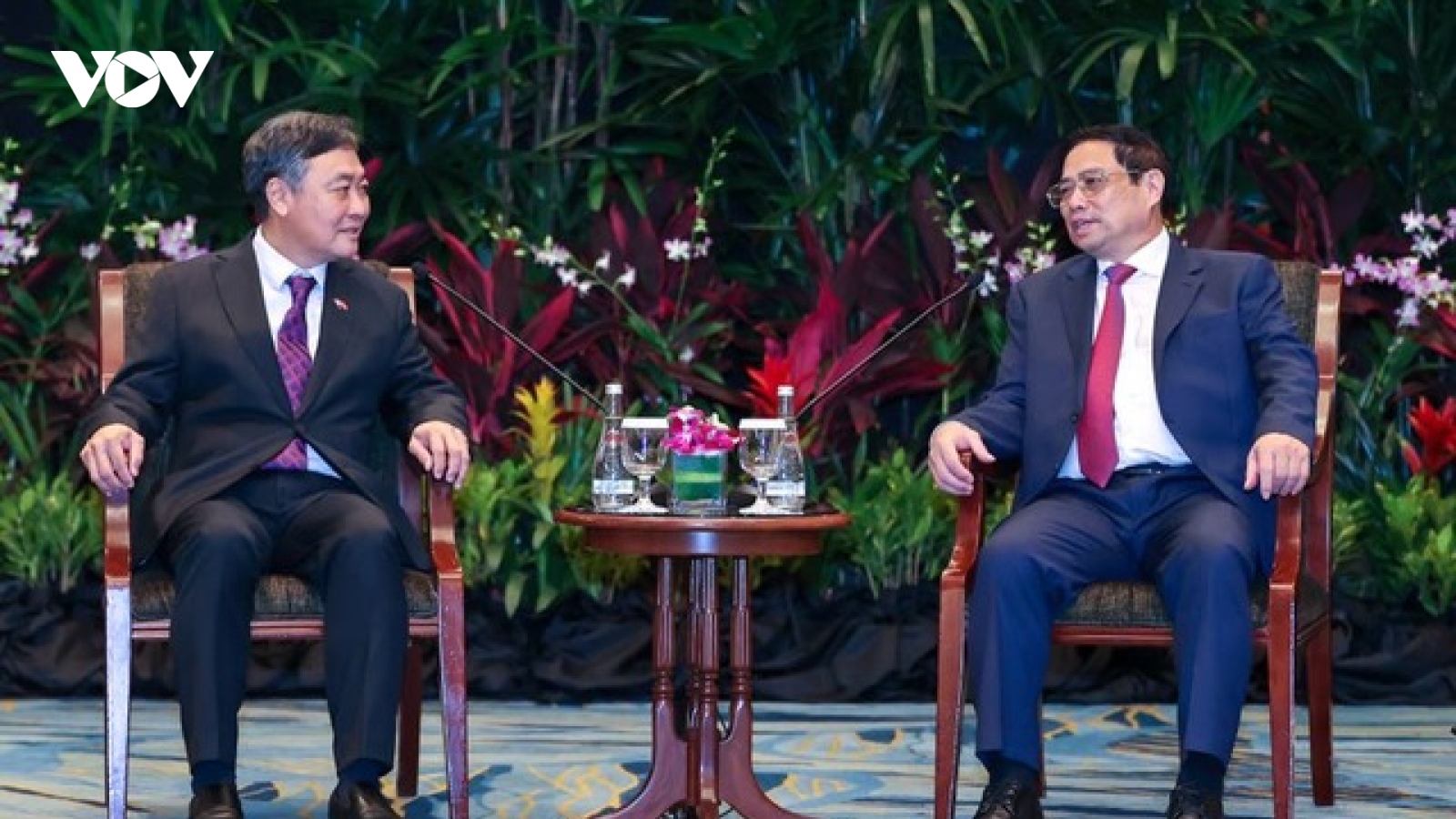 Thủ tướng Phạm Minh Chính tiếp các doanh nghiệp hàng đầu Singapore