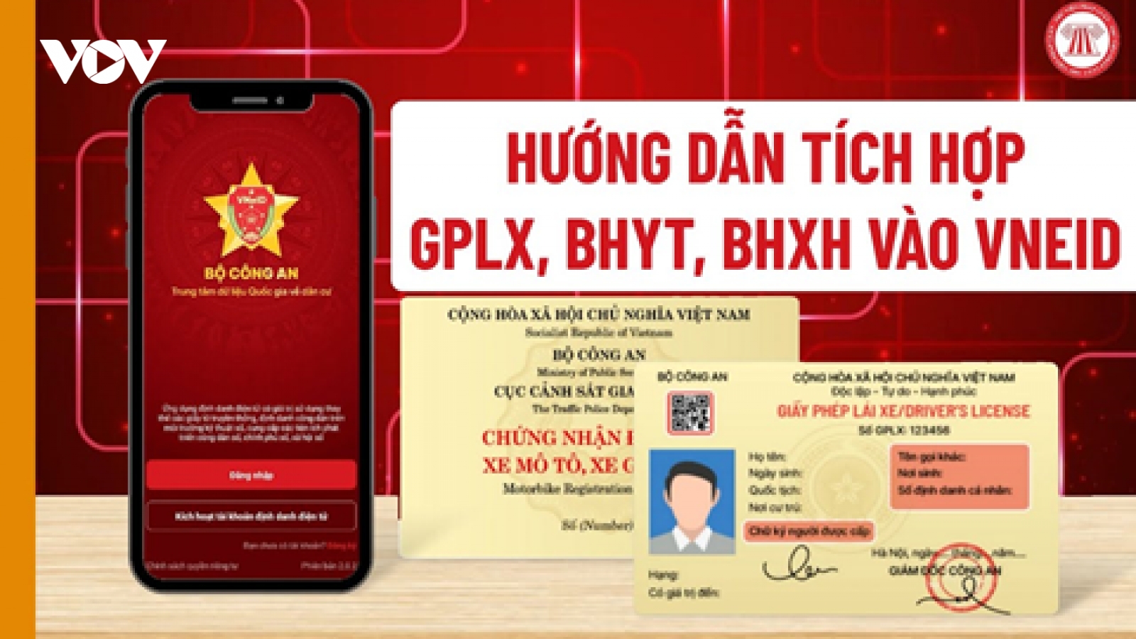 Cách tự tích hợp bằng lái xe vào ứng dụng VNeID tại nhà