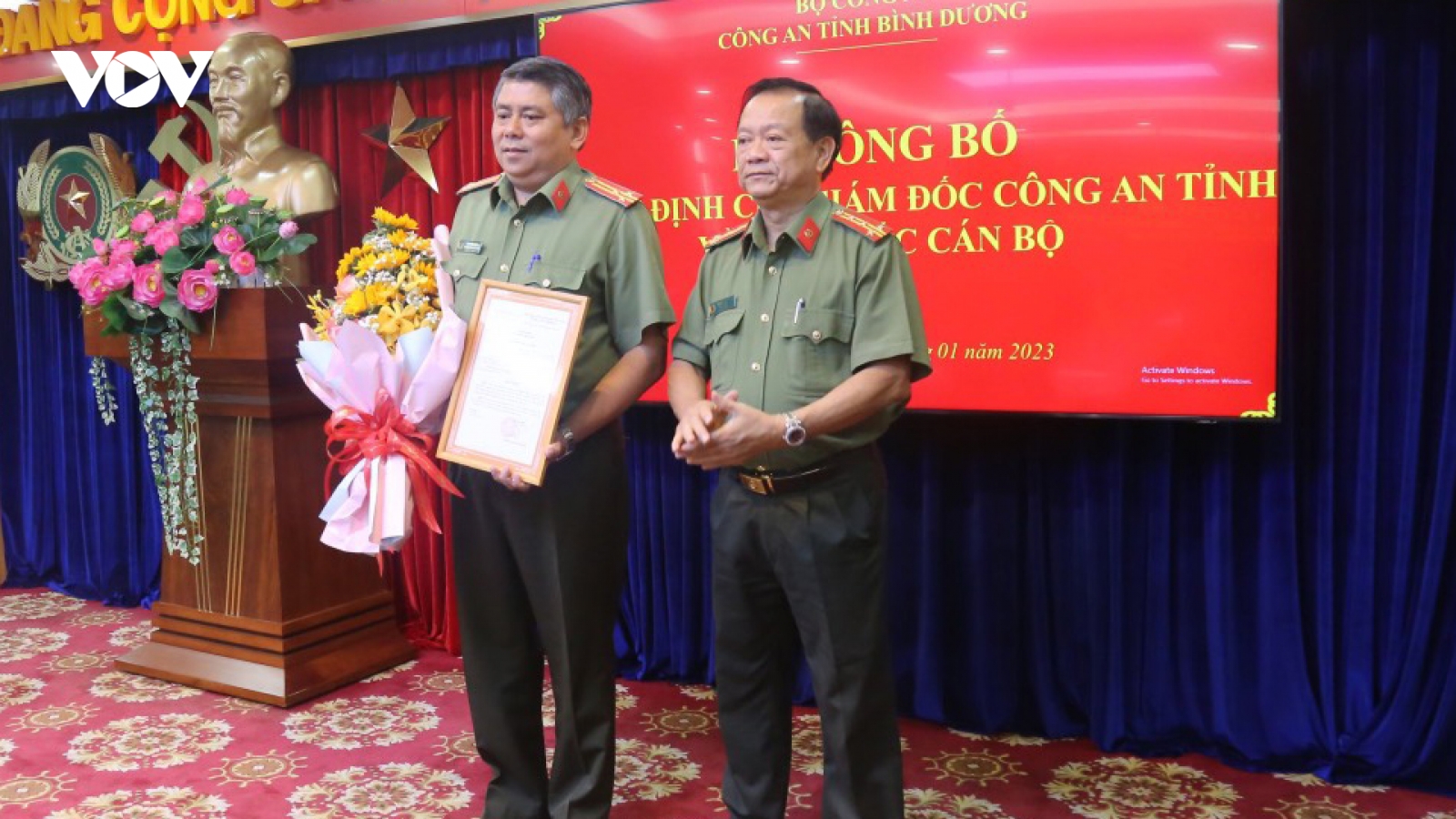 Công an Bình Dương điều động, bổ nhiệm hàng loạt cán bộ chủ chốt