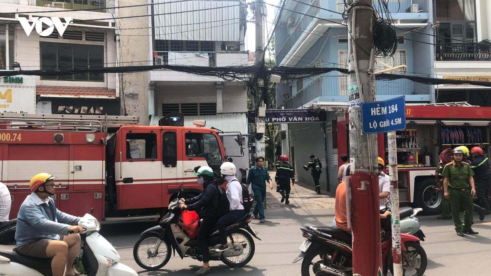 Cháy căn nhà cho thuê 5 tầng tại TP.HCM