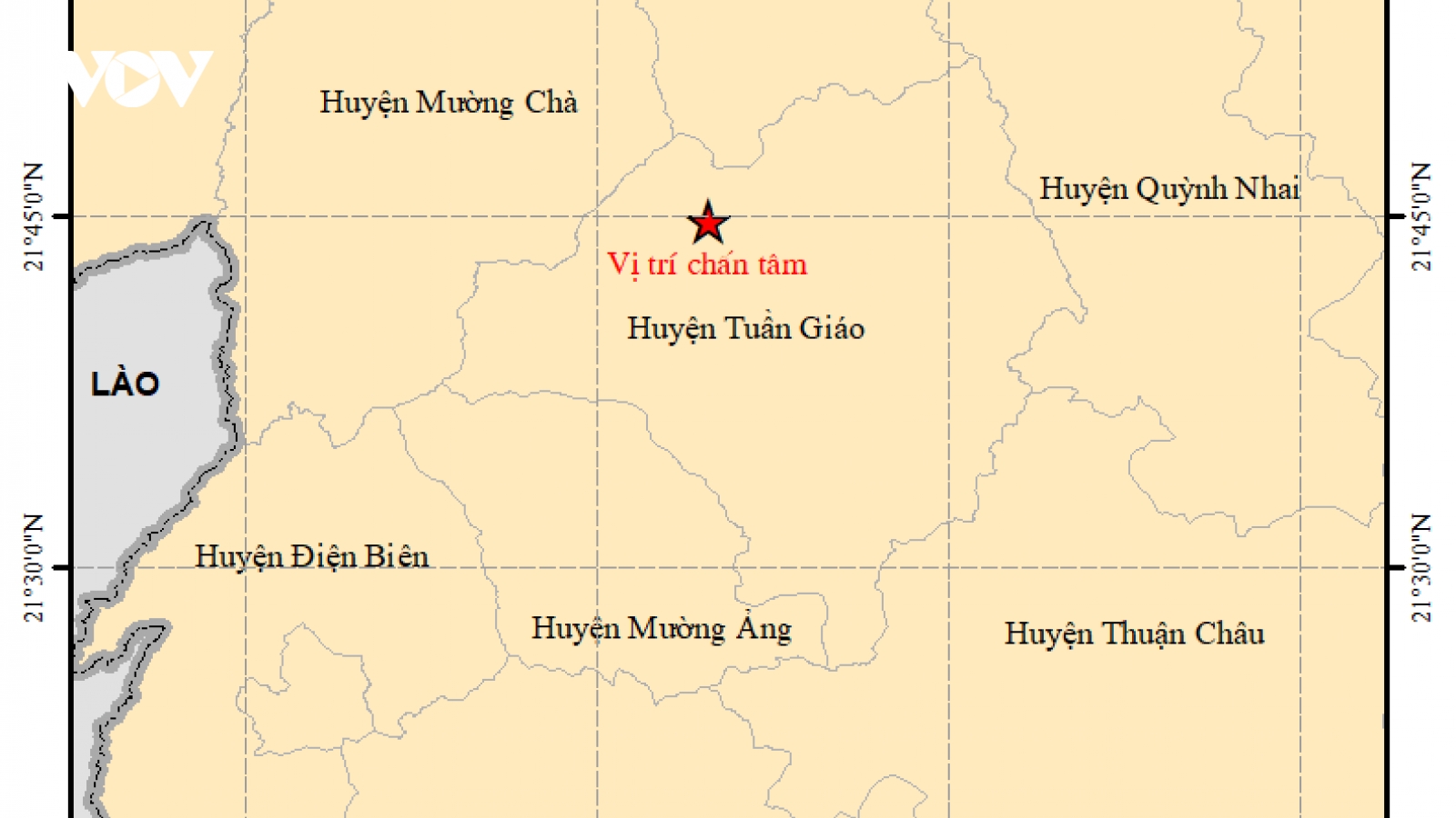 Điện Biên lại xảy ra động đất 
