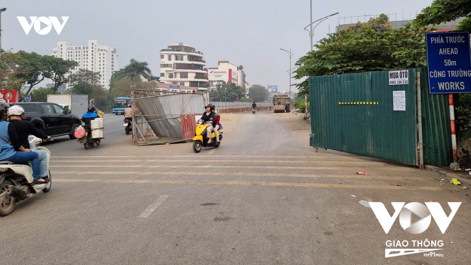 Ì ạch thi công dự án giao thông Âu Cơ – Nghi Tàm, Xuân Diệu