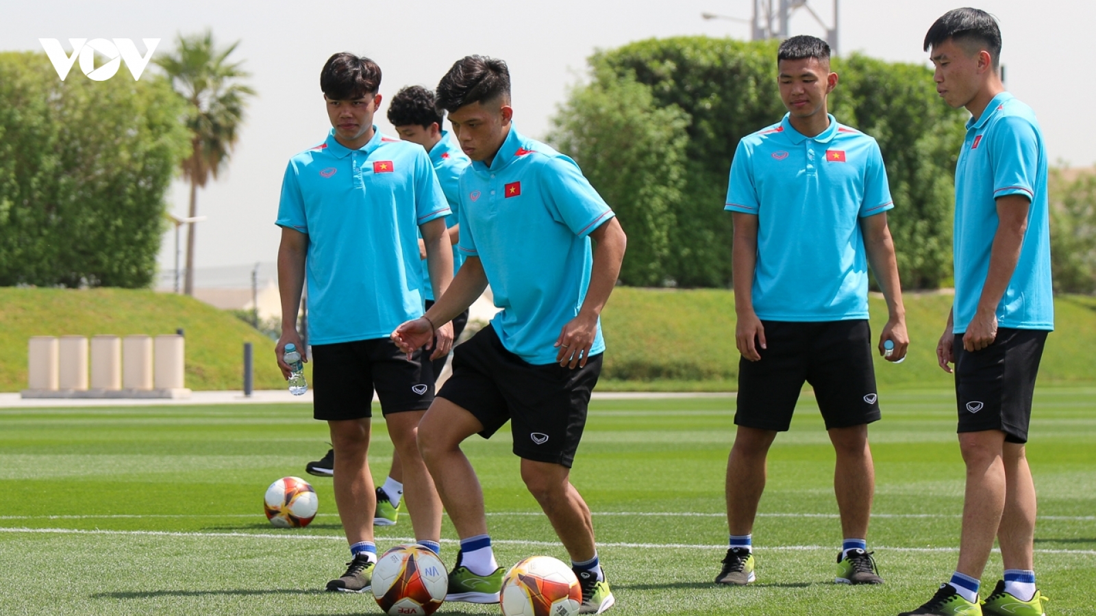 U23 Việt Nam hào hứng trải nghiệm sân tập của Messi và đồng đội ở World Cup 2022