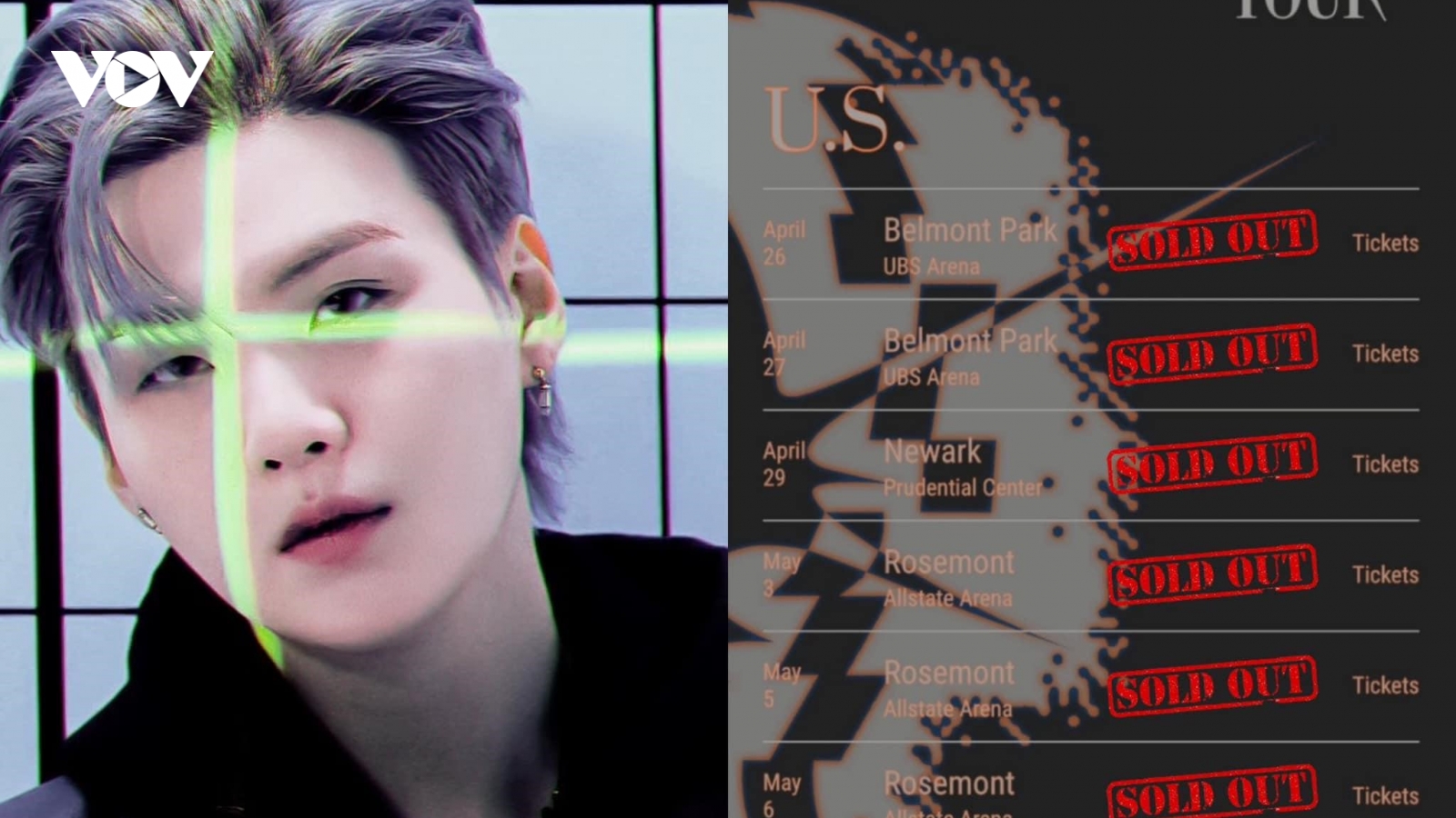 AGUST D Tour: Suga (BTS) đã bán hết vé cho 11 đêm concert tại Mỹ