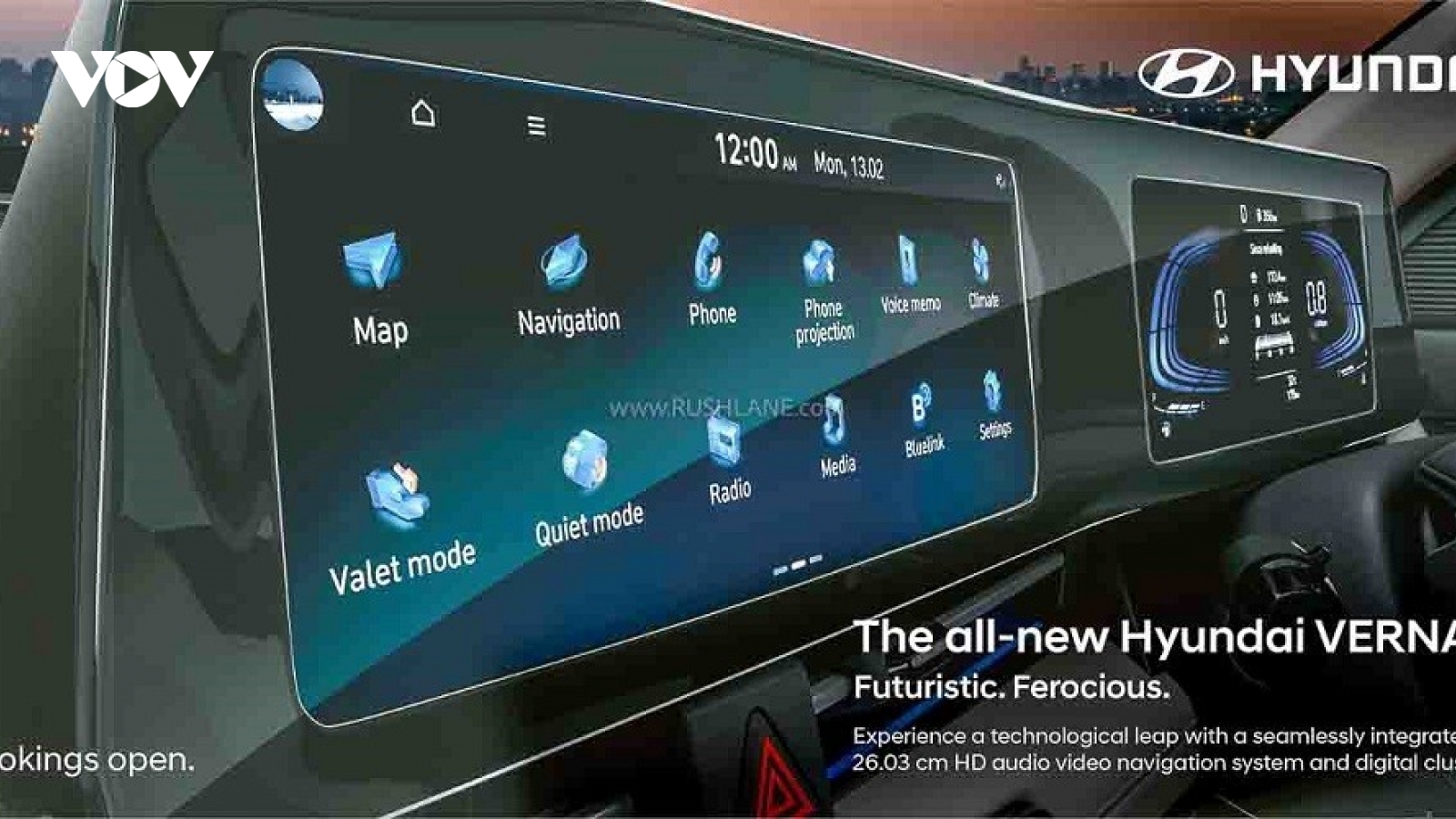 Hyundai Accent 2023 lộ ảnh nội thất