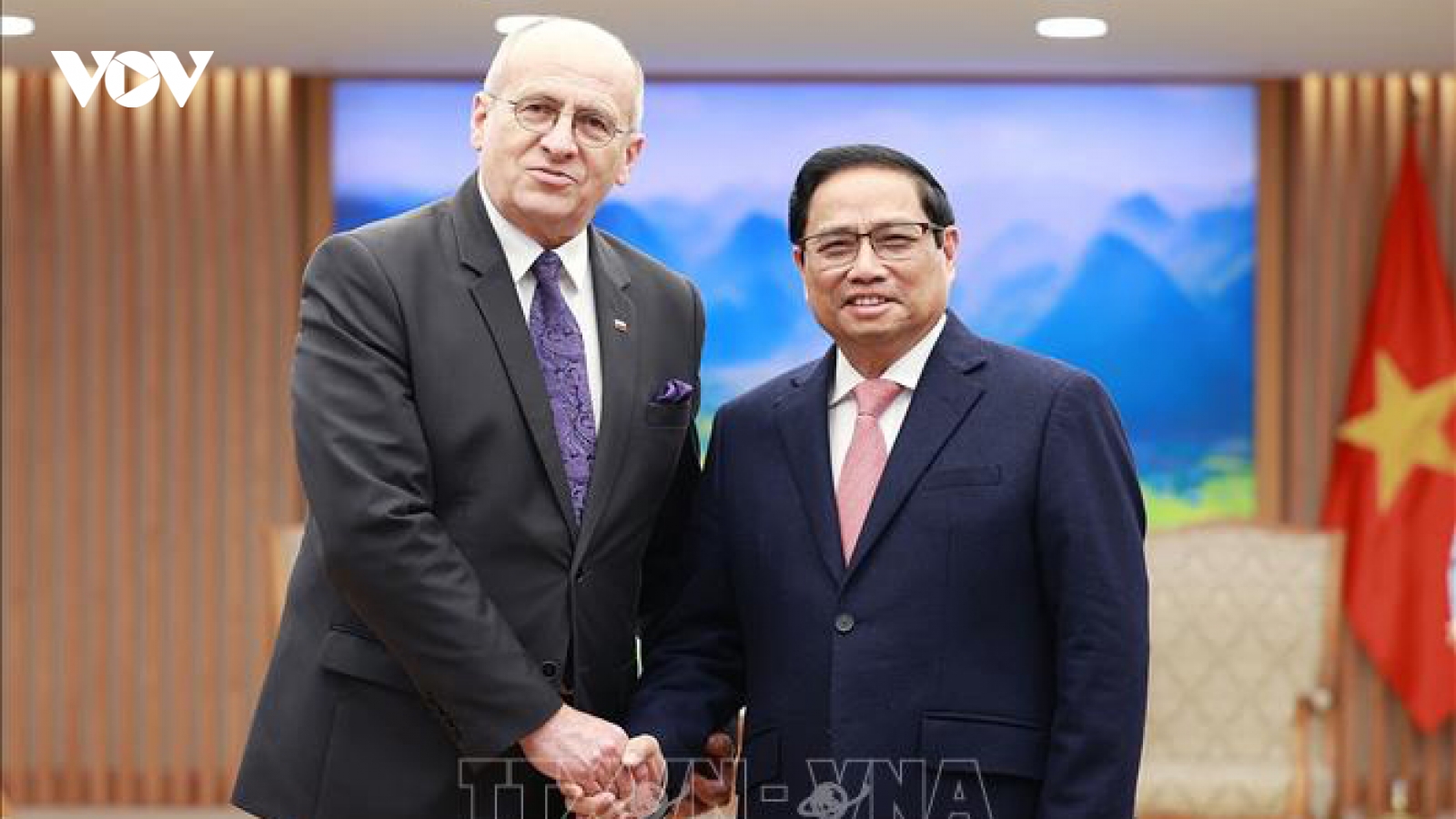 Thủ tướng Phạm Minh Chính tiếp Bộ trưởng Ngoại giao Ba Lan