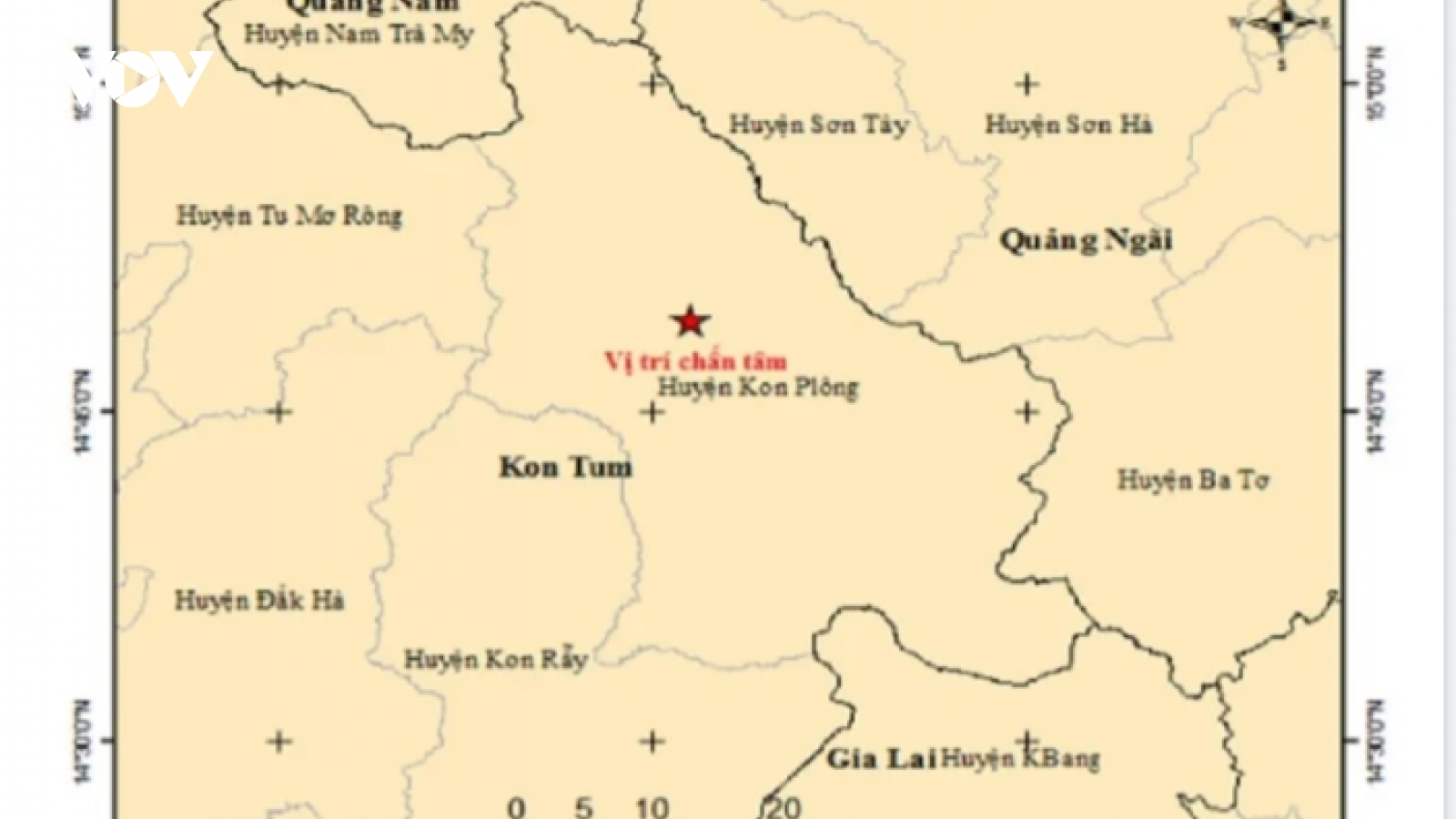 4 ngày liên tiếp, Kon Tum xảy ra động đất