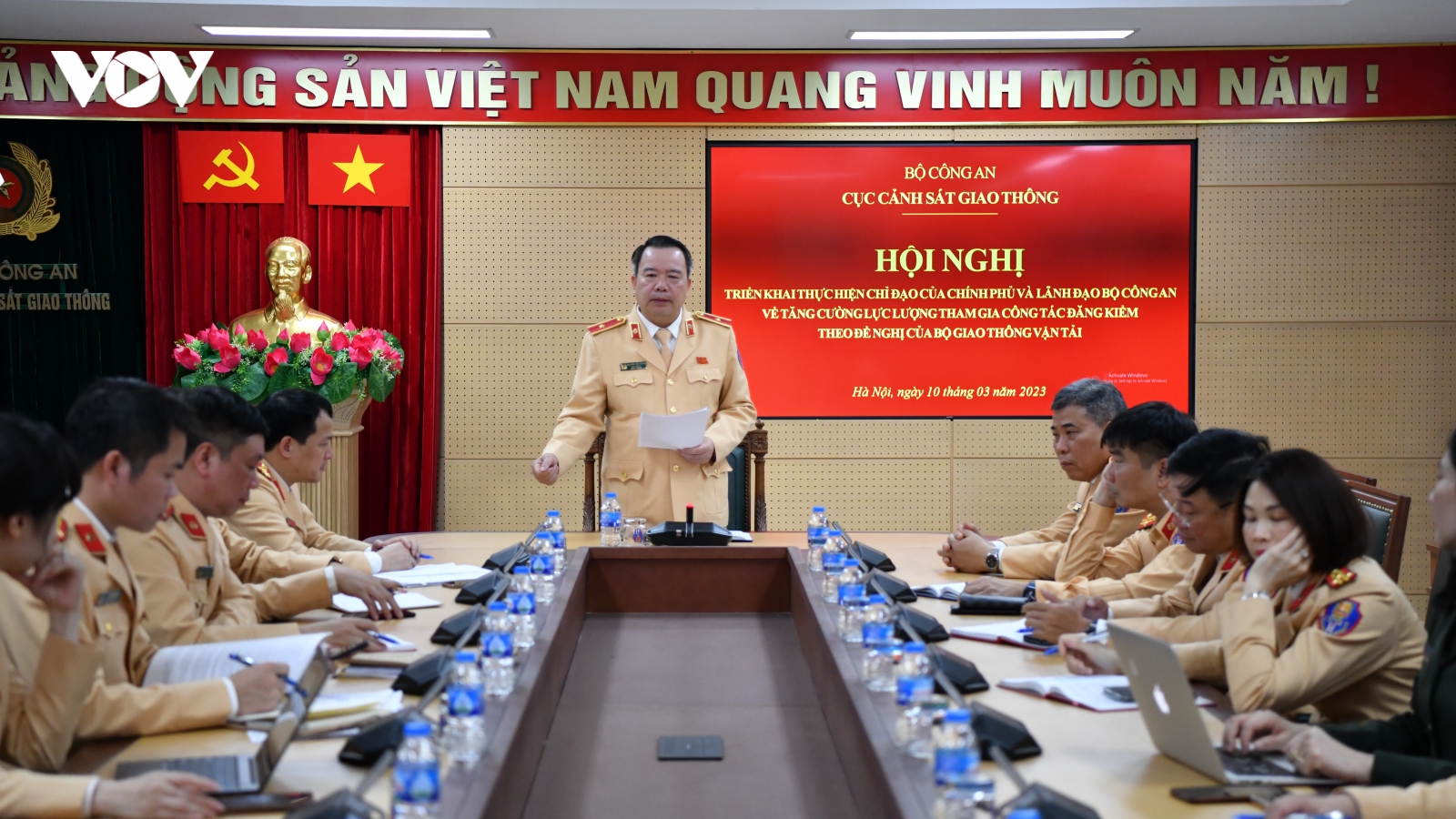 CSGT sẽ hỗ trợ để giải quyết tình trạng quá tải ở các trung tâm đăng kiểm