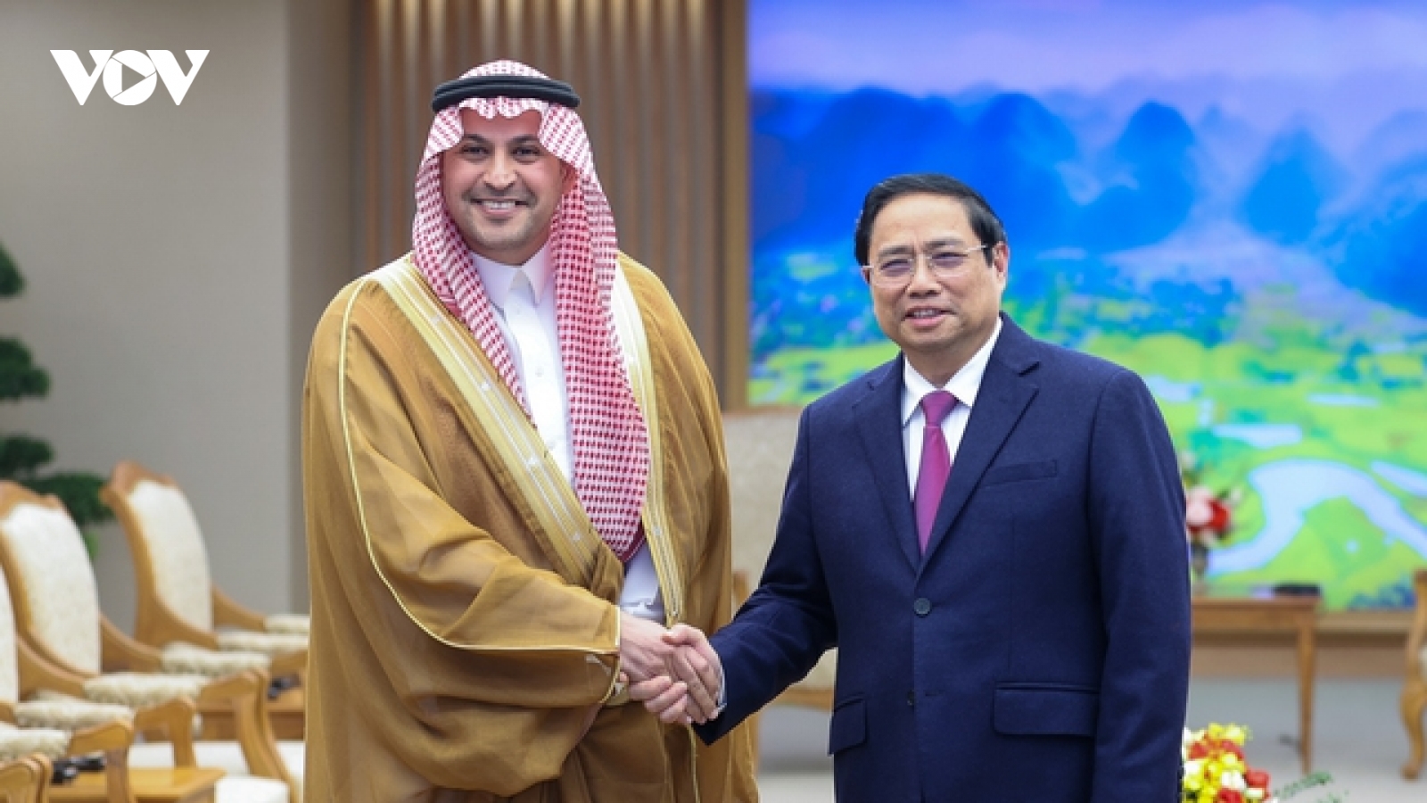 Thủ tướng Phạm Minh Chính tiếp Đại sứ Saudi Arabia tại Việt Nam