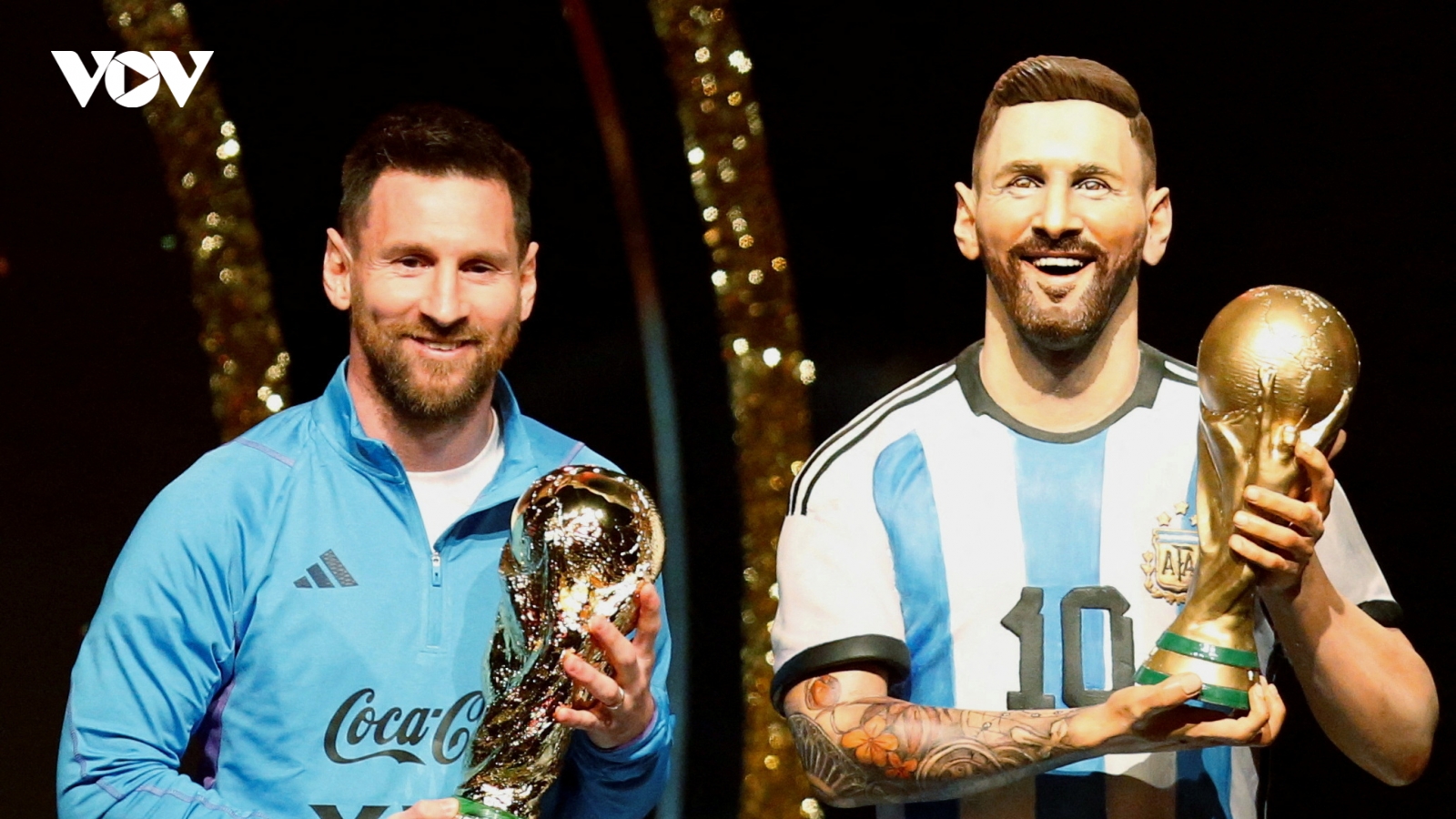Lionel Messi được LĐBĐ Nam Mỹ dựng tượng