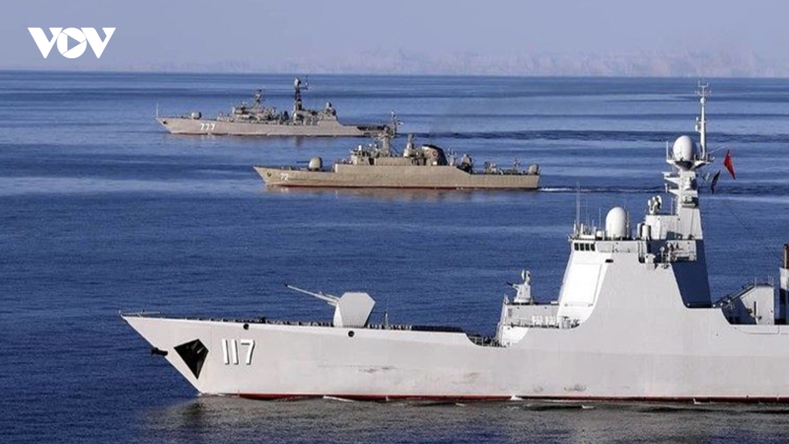 Nga, Iran và Trung Quốc tập trận hải quân chung tại Vịnh Oman