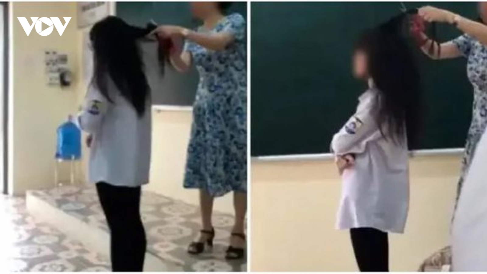 Khi học sinh nhuộm tóc