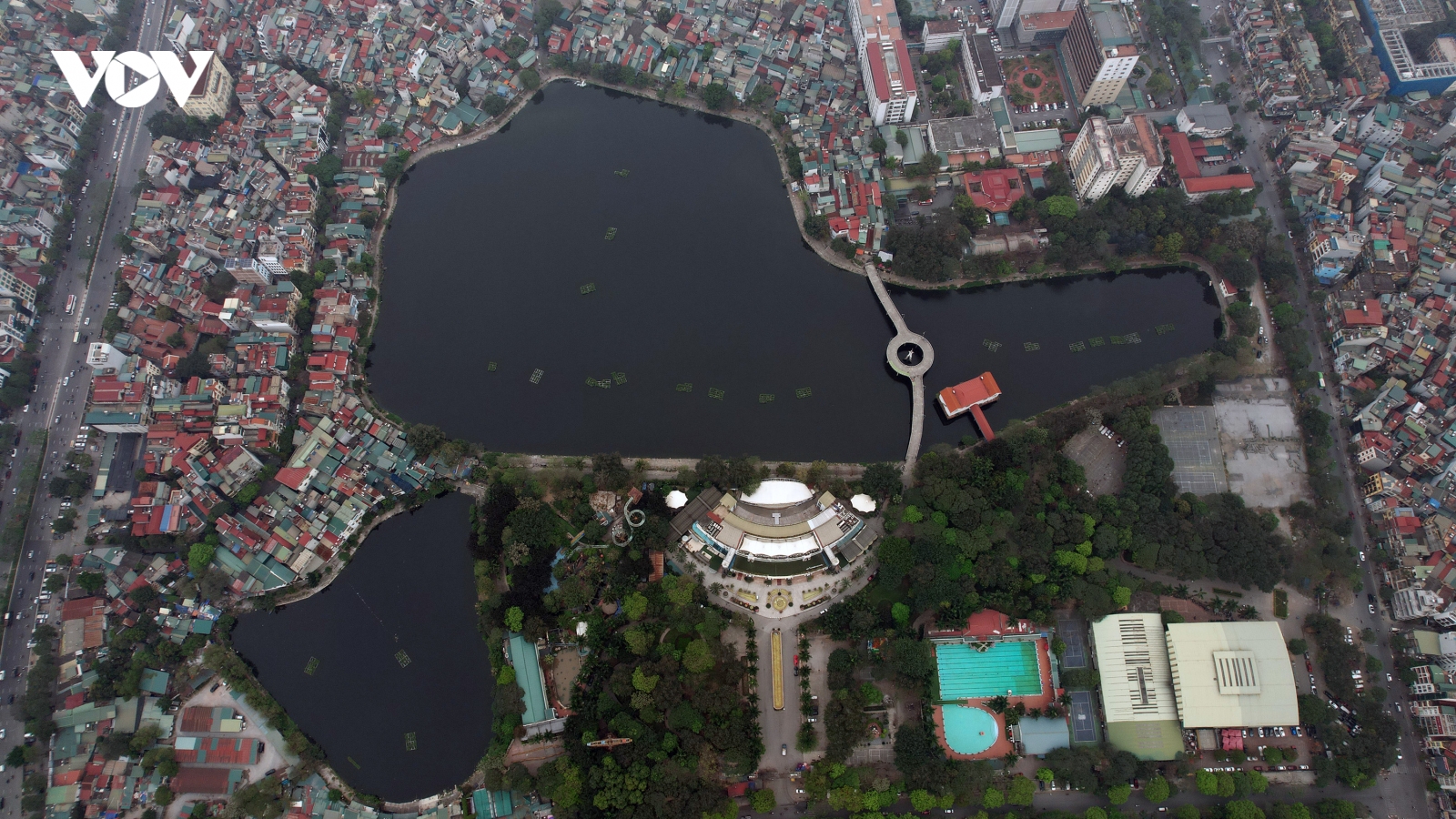 Hình ảnh loạt công trình sai phạm trong Công viên Tuổi trẻ Thủ đô
