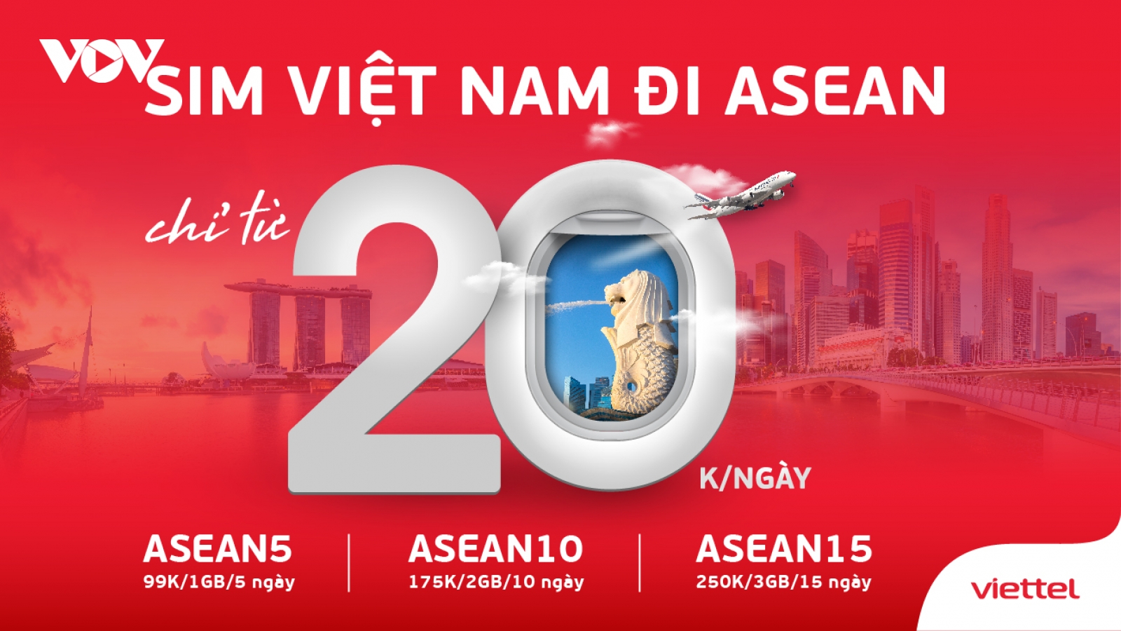 Mang SIM Viettel đi quốc tế chỉ từ 20k/ngày