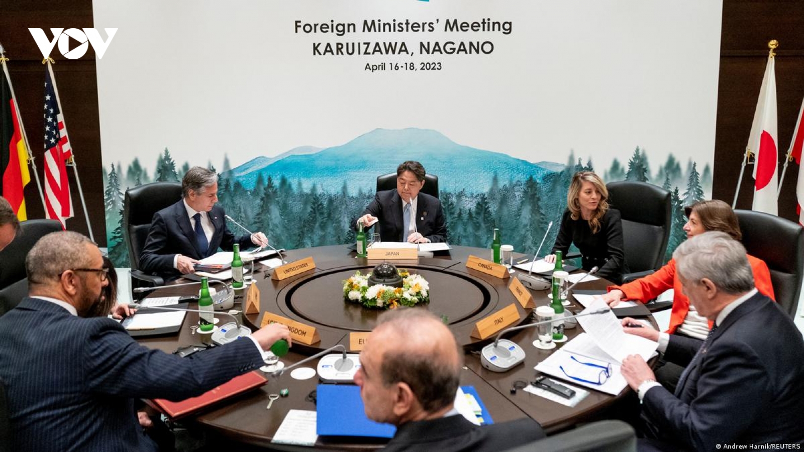 Hội nghị Ngoại trưởng G7 bế mạc, ra Tuyên bố chung về vấn đề Nga - Ukraine