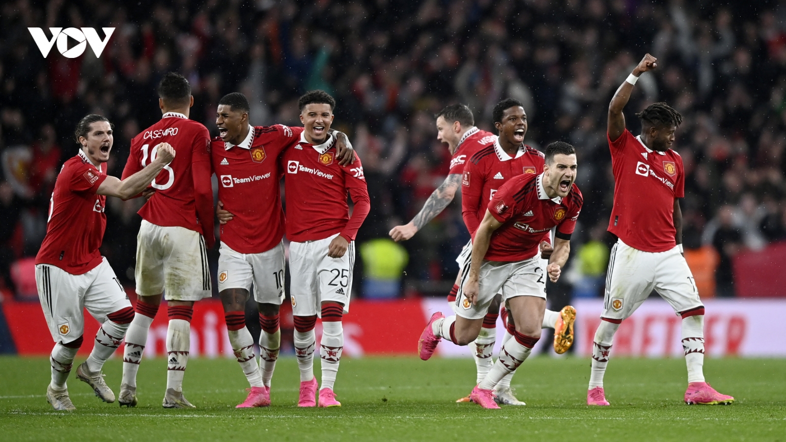 Dàn sao MU vỡ oà cảm xúc khi lọt vào chung kết FA Cup