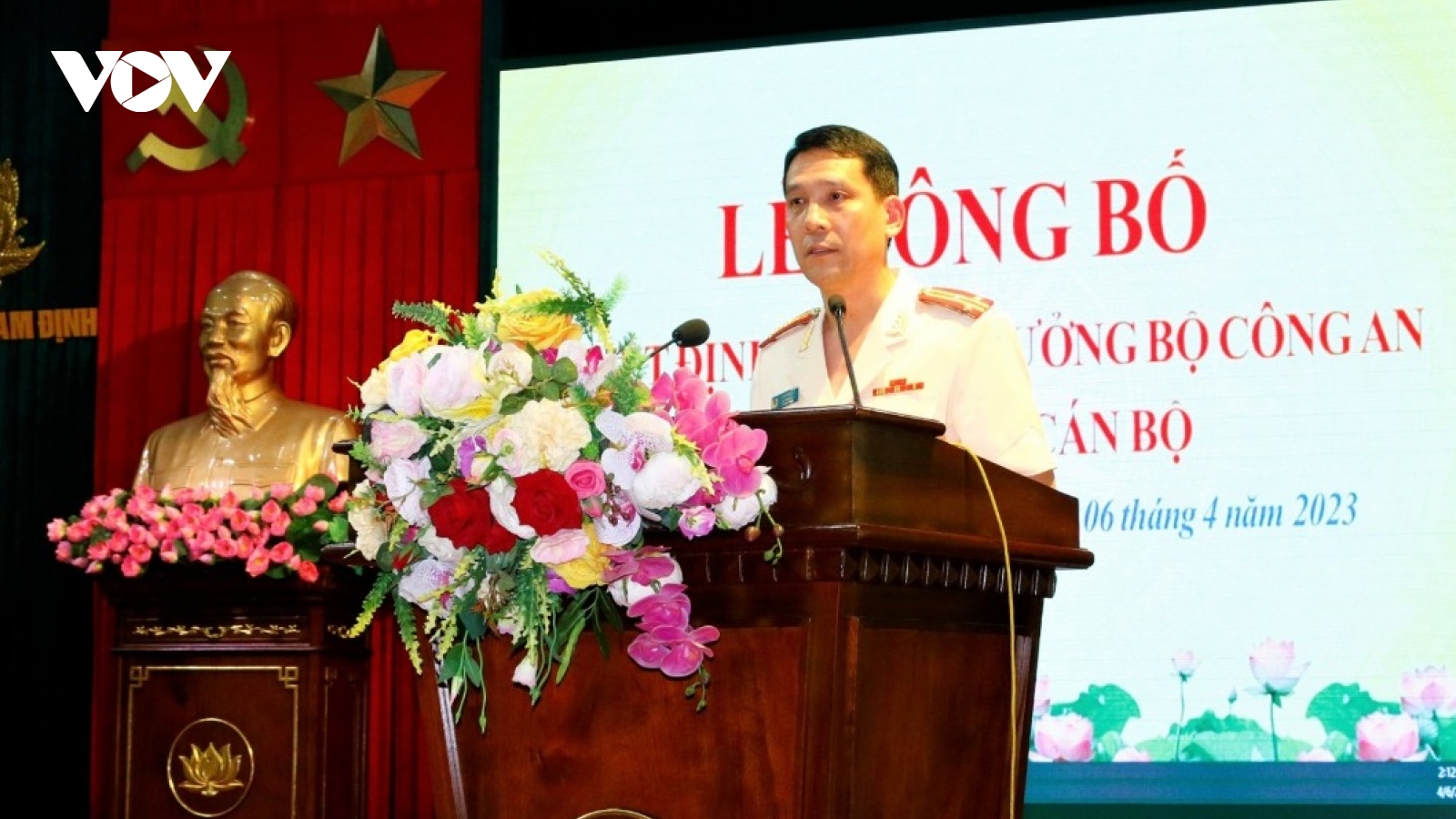 Thượng tá Phan Văn Lý được bổ nhiệm giữ chức Phó Giám đốc công an Nam Định