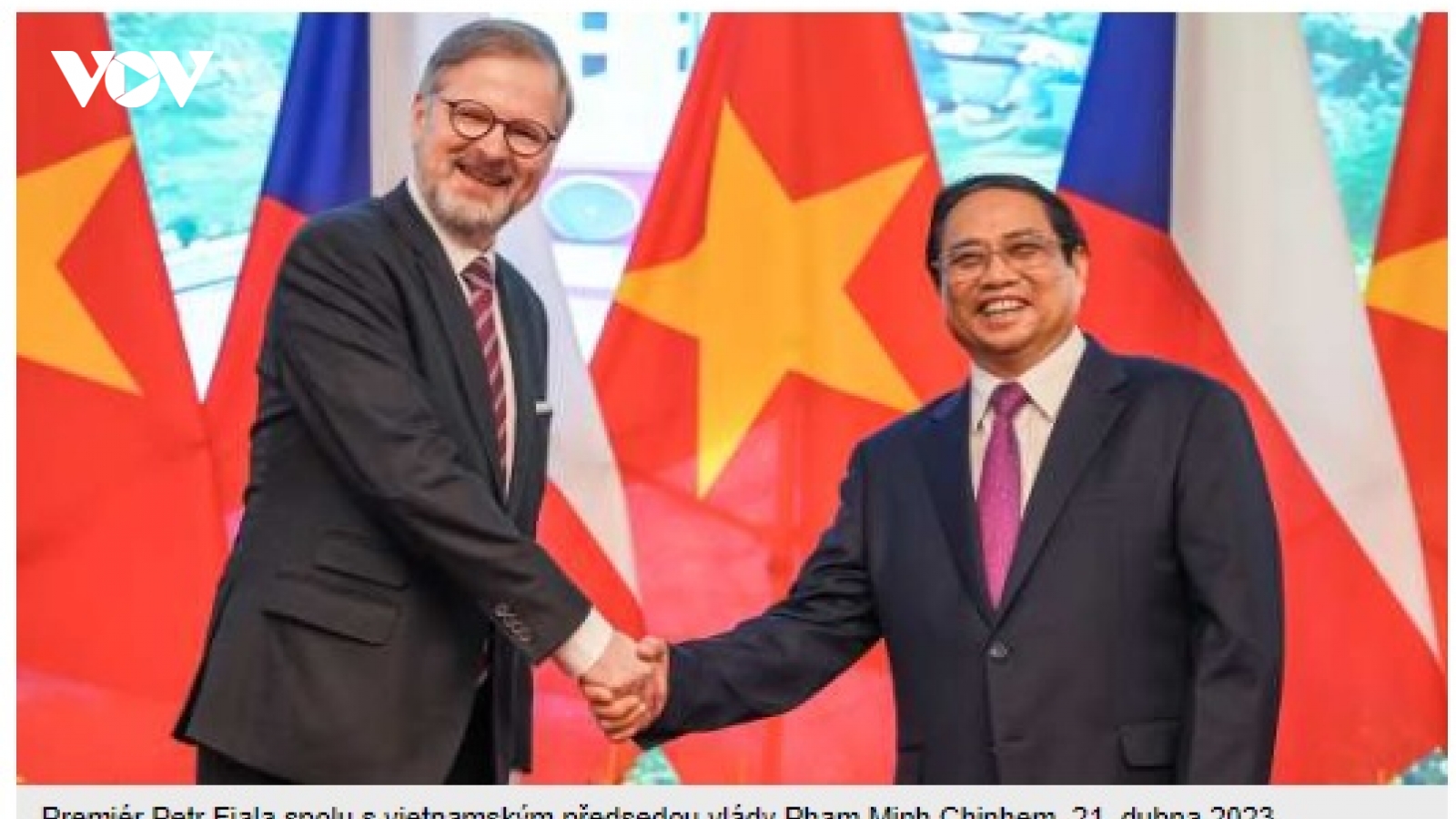 Báo chí Séc đánh giá cao chuyến thăm của Thủ tướng Petr Fiala tới Việt Nam
