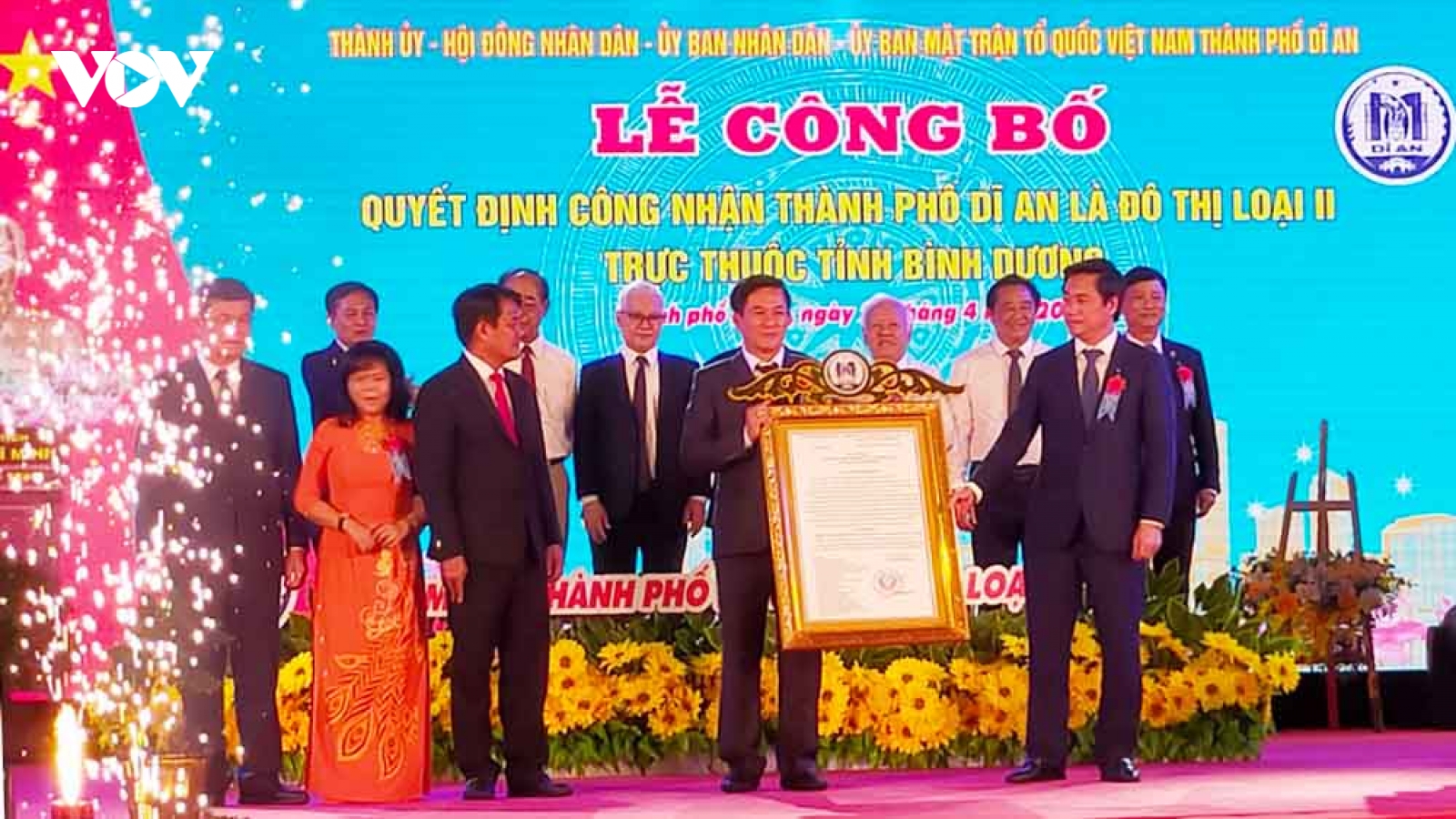 Công nhận thành phố Dĩ An là đô thị loại II trực thuộc tỉnh Bình Dương