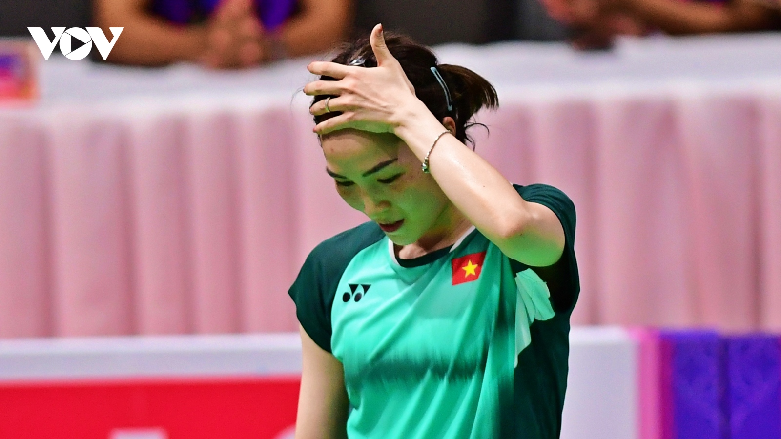 Vũ Thị Trang thua đầy tiếc nuối trước đối thủ Singapore ở SEA Games 32