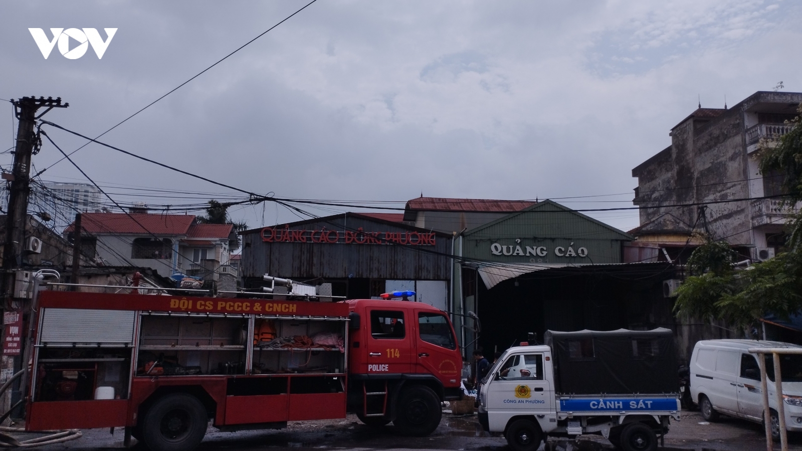 Cháy lớn tại một nhà dân ở Hoàng Mai, Hà Nội