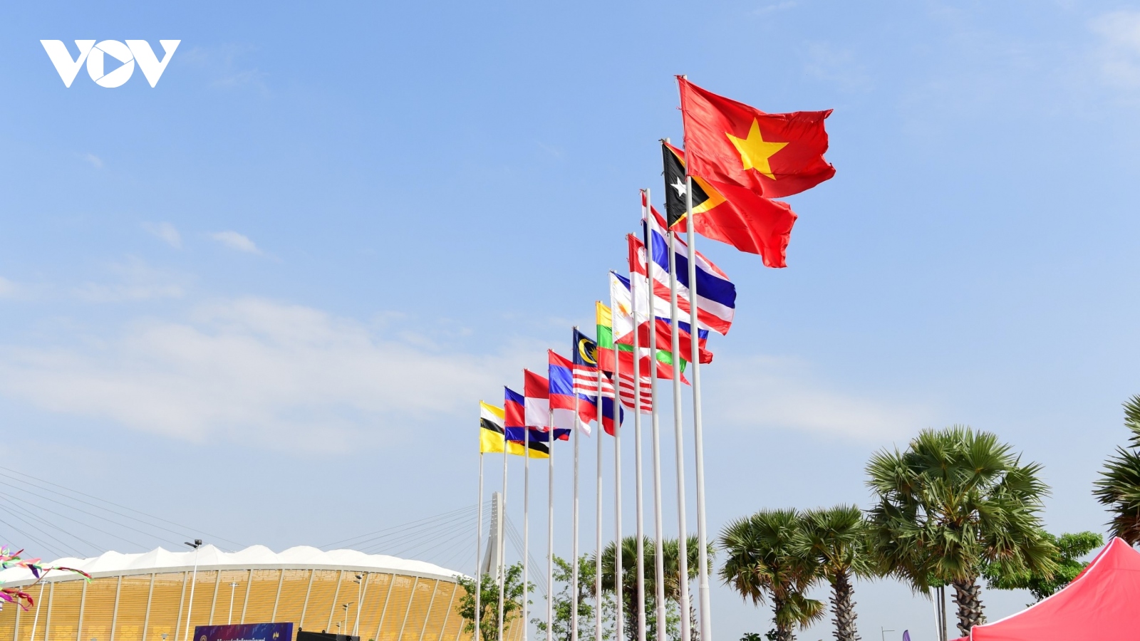 Trang trọng Lễ thượng cờ Đoàn thể thao Việt Nam tại SEA Games 32