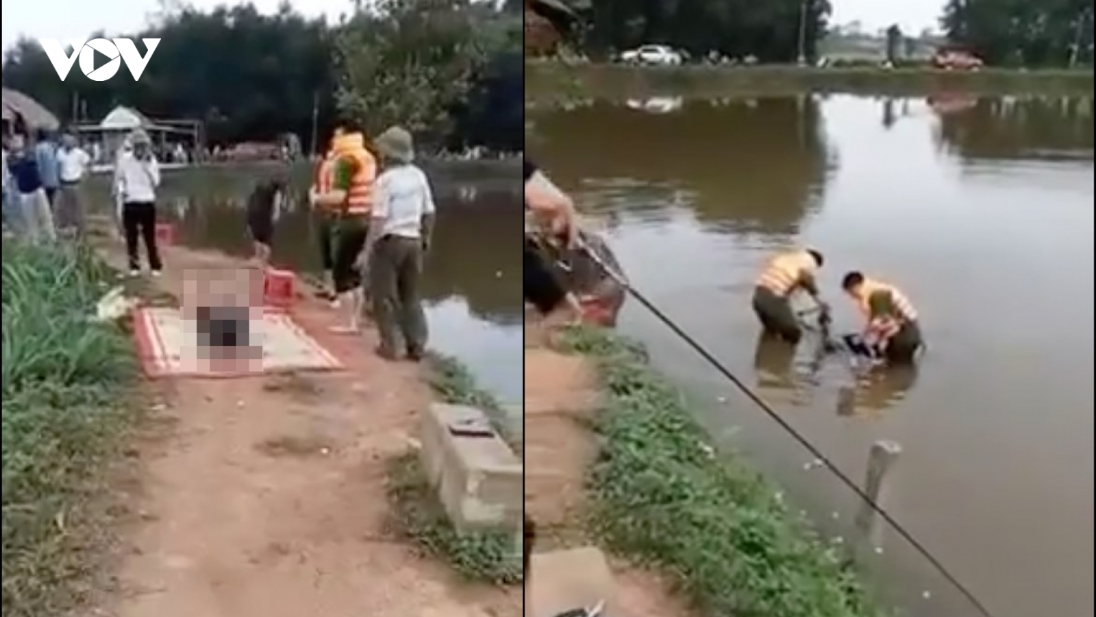 Phát hiện thi thể thiếu nữ dưới hồ câu cá