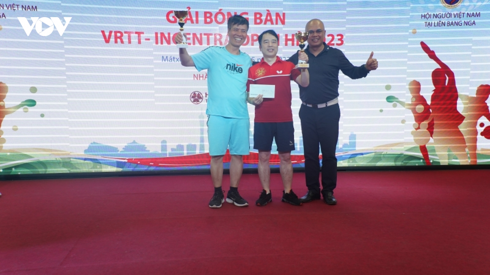 Giải bóng bàn cộng đồng người Việt tại Nga “cúp VRTT-Incentra mở rộng hè 2023"