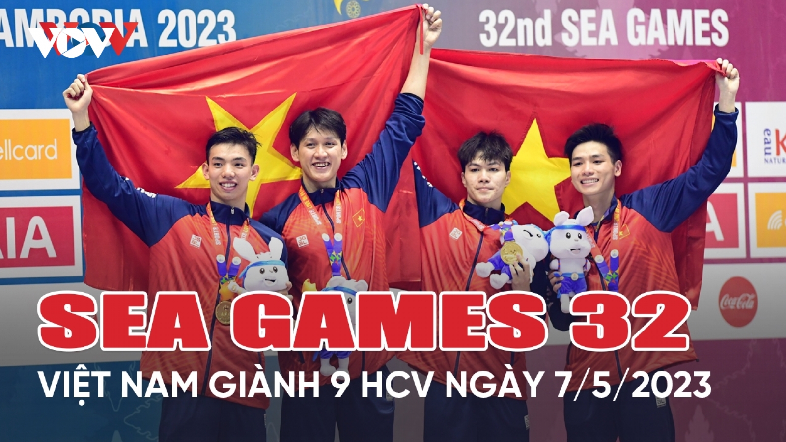 Nhật ký SEA Games 32: Thể thao Việt Nam thăng tiến trên bảng tổng sắp bằng 9 HCV