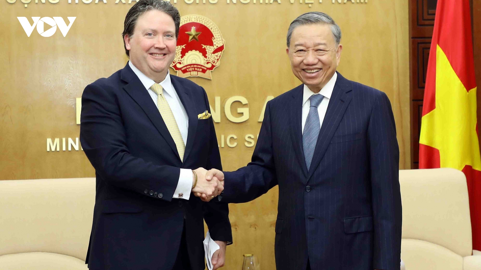 Bộ trưởng Tô Lâm tiếp Đại sứ  Hoa Kỳ tại Việt Nam Marc Knapper