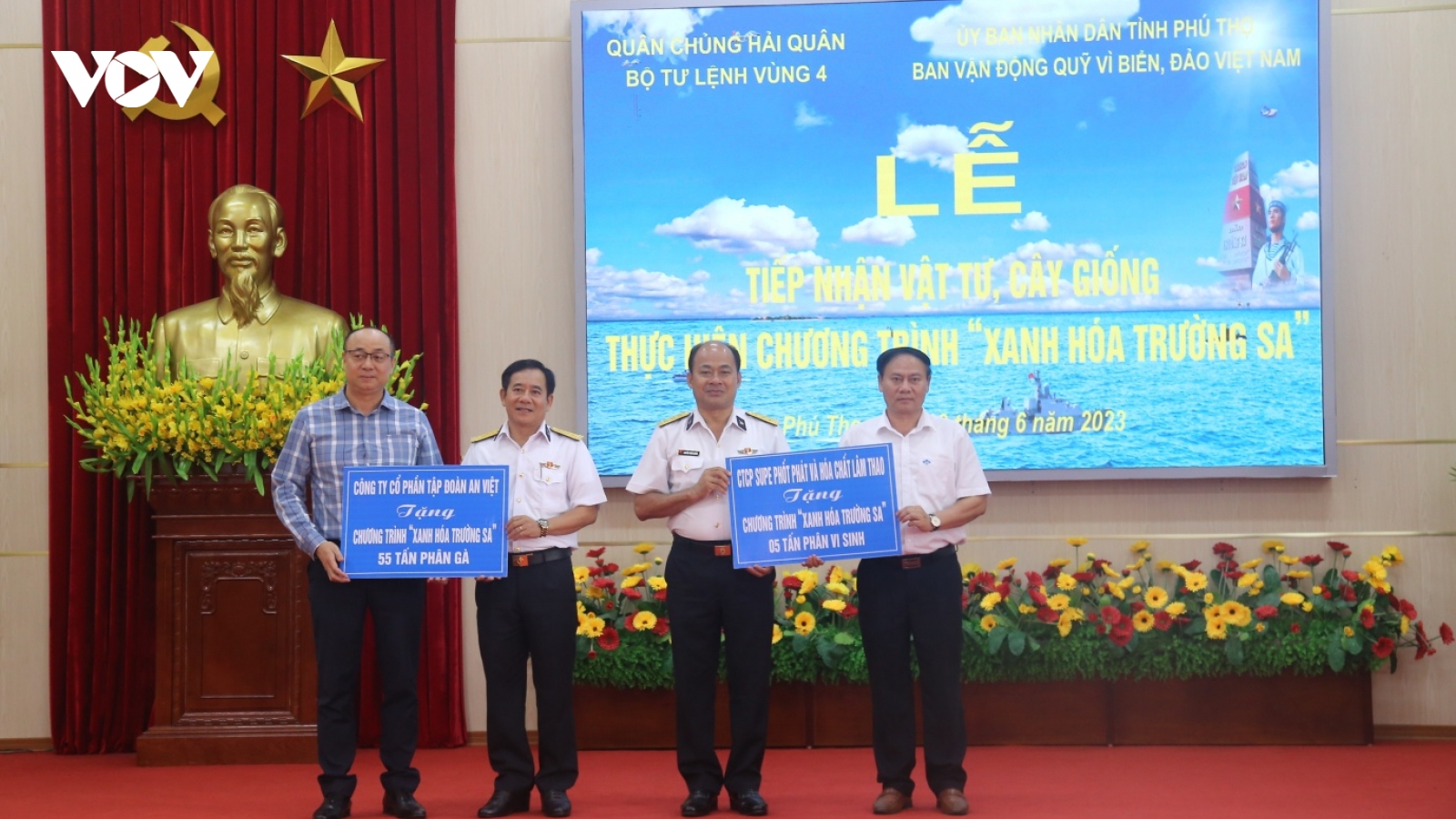 Phú Thọ gửi tặng 20.000 cây xanh ra Trường Sa