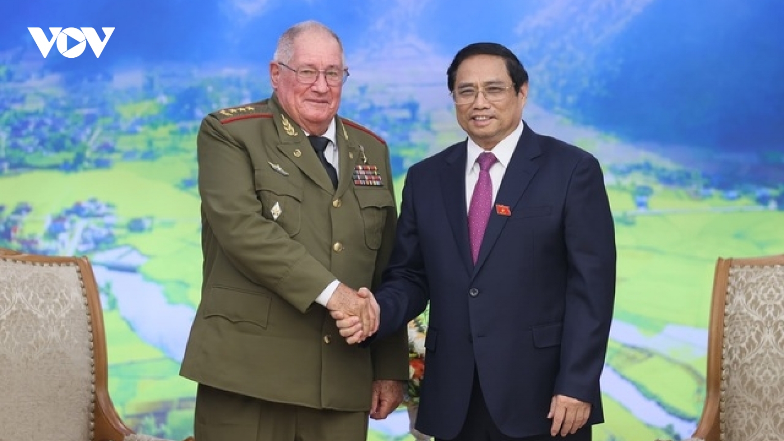Thủ tướng Phạm Minh Chính tiếp Bộ trưởng Bộ Các Lực lượng vũ trang cách mạng Cuba