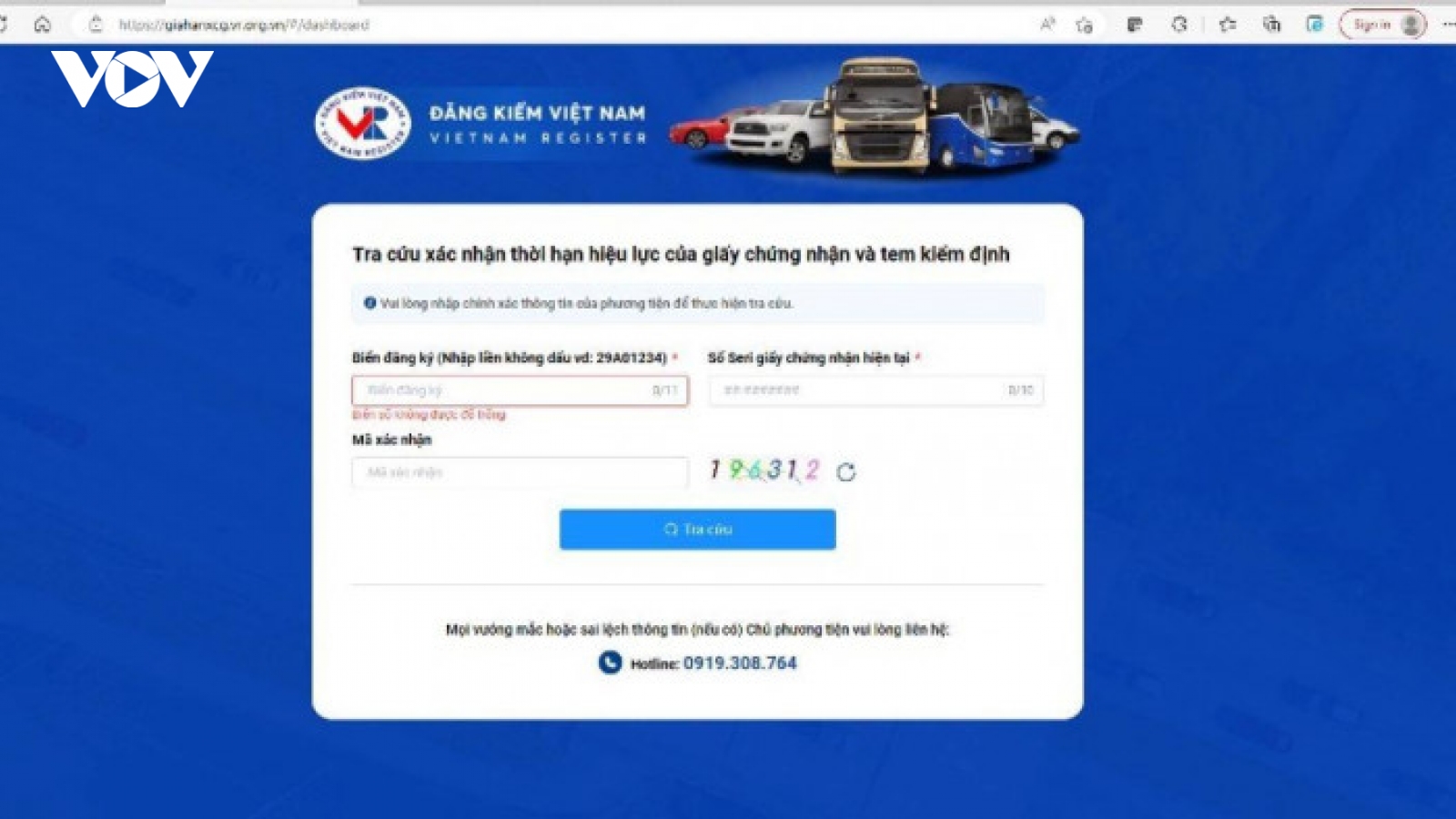 Hướng dẫn chủ xe tra cứu và in giấy xác nhận gia hạn kiểm định ô tô