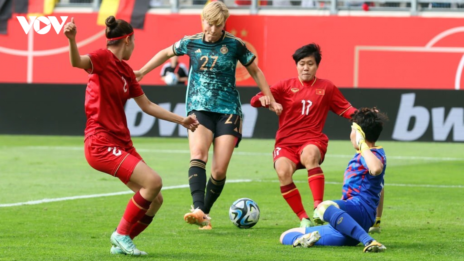 Thanh Nhã ghi bàn thắng lịch sử, ĐT nữ Việt Nam thua 1-2 trước ĐT nữ Đức