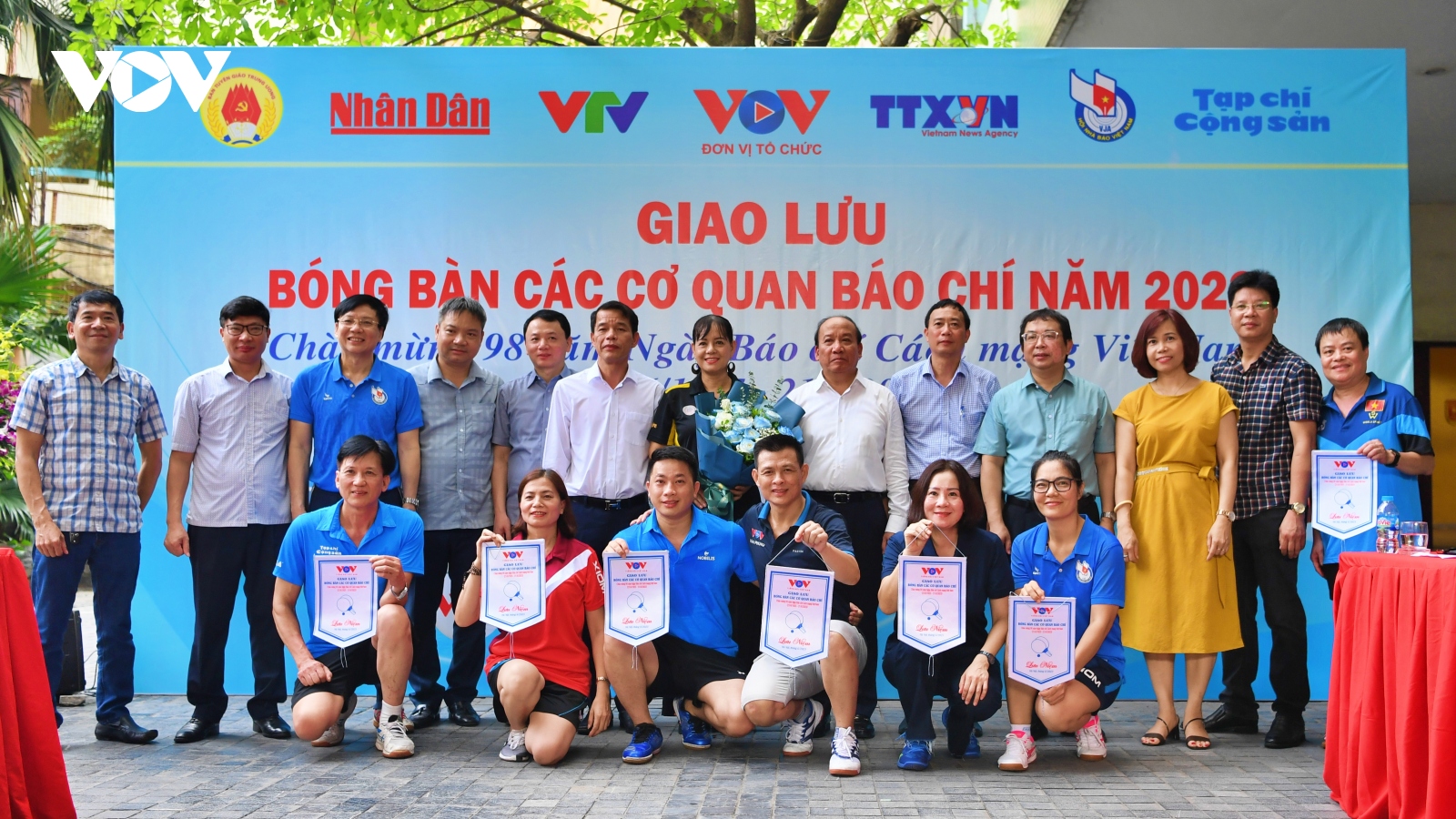 Sôi động Giải bóng bàn VOV kỷ niệm 98 năm Ngày Báo chí Cách mạng Việt Nam
