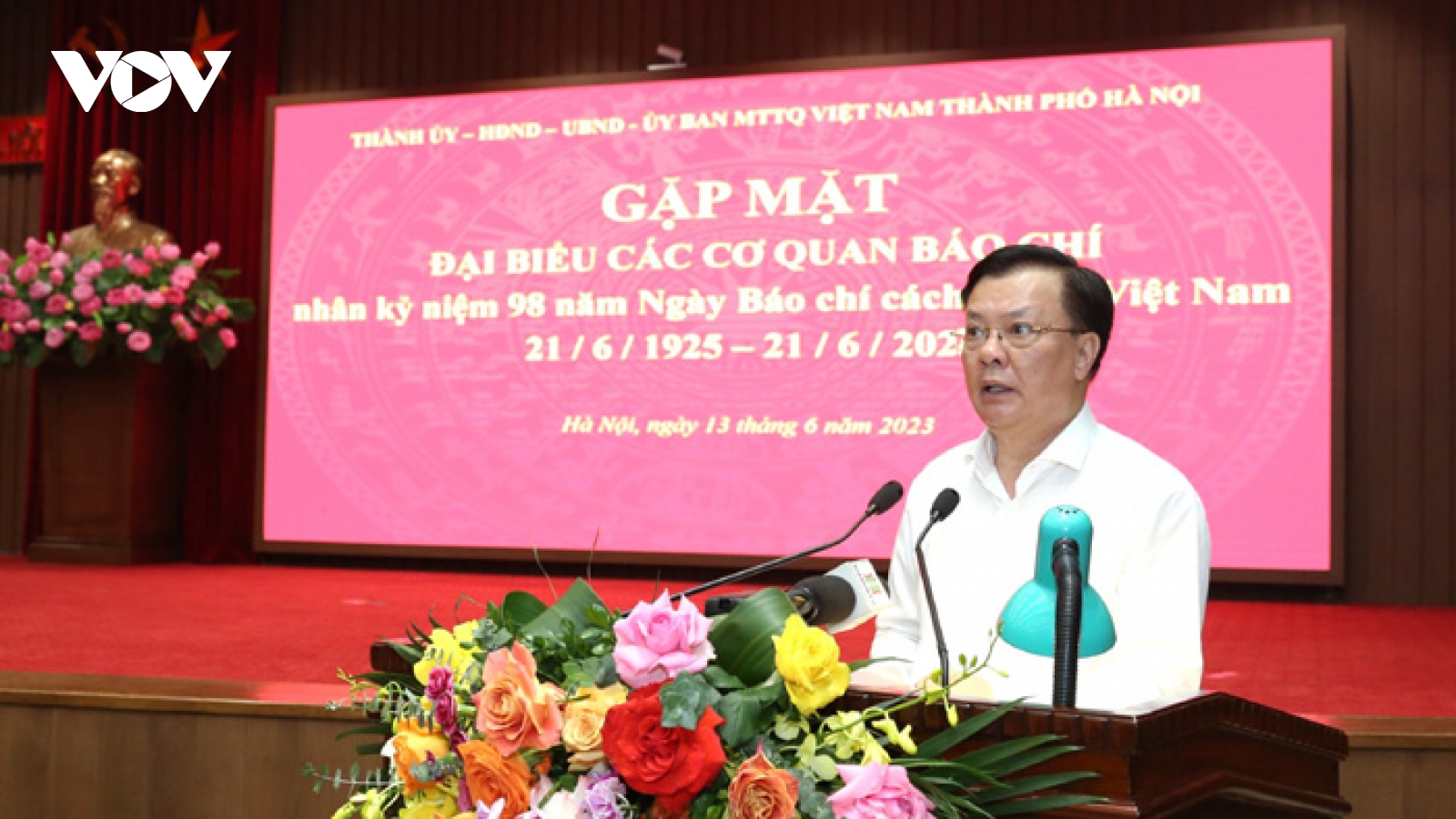 Bí thư Thành ủy Hà Nội khẳng định báo chí luôn đồng hành với sự phát triển của Thủ đô