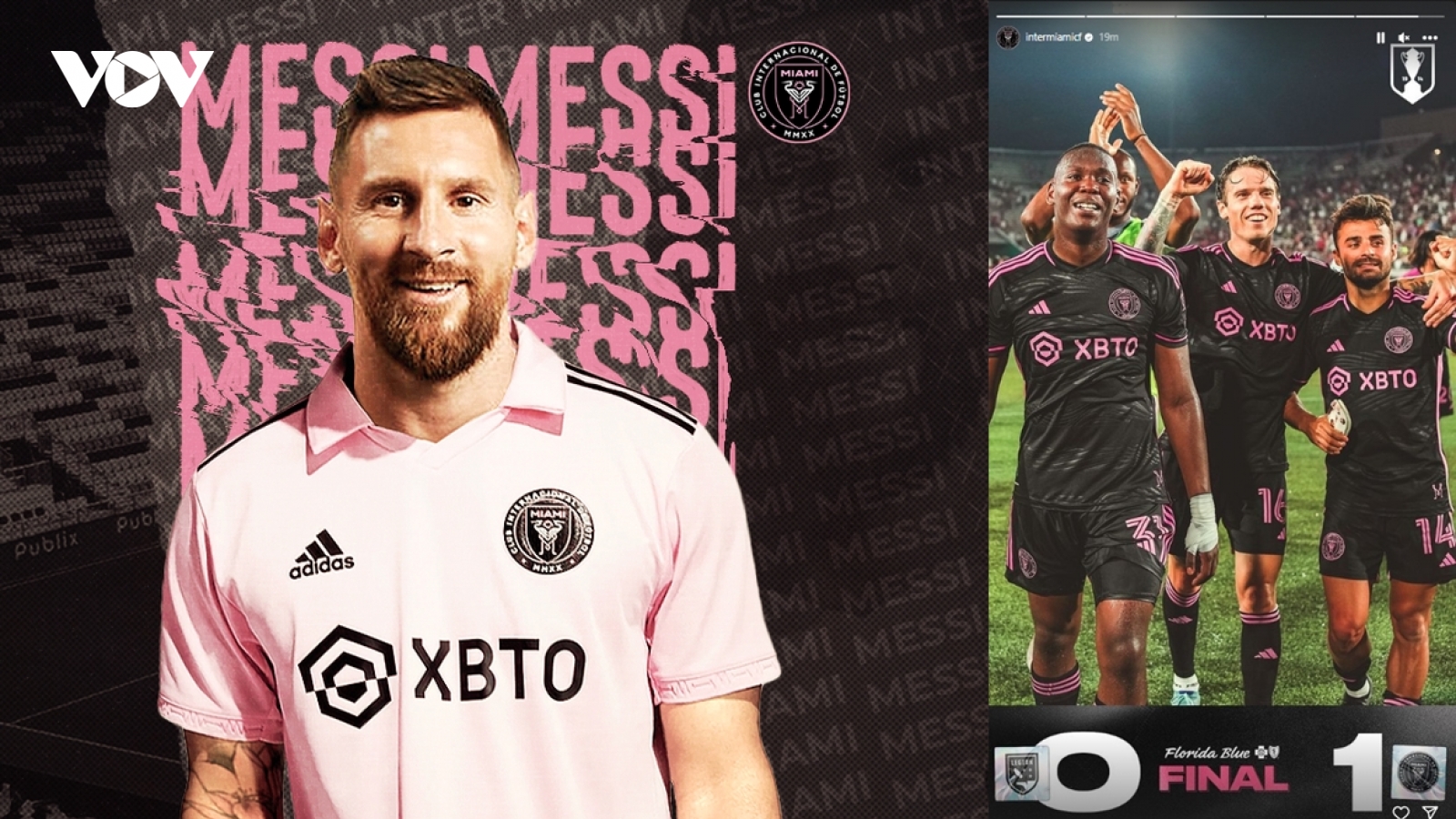 Inter Miami thắng trận sau khi "nổ bom tấn" Lionel Messi
