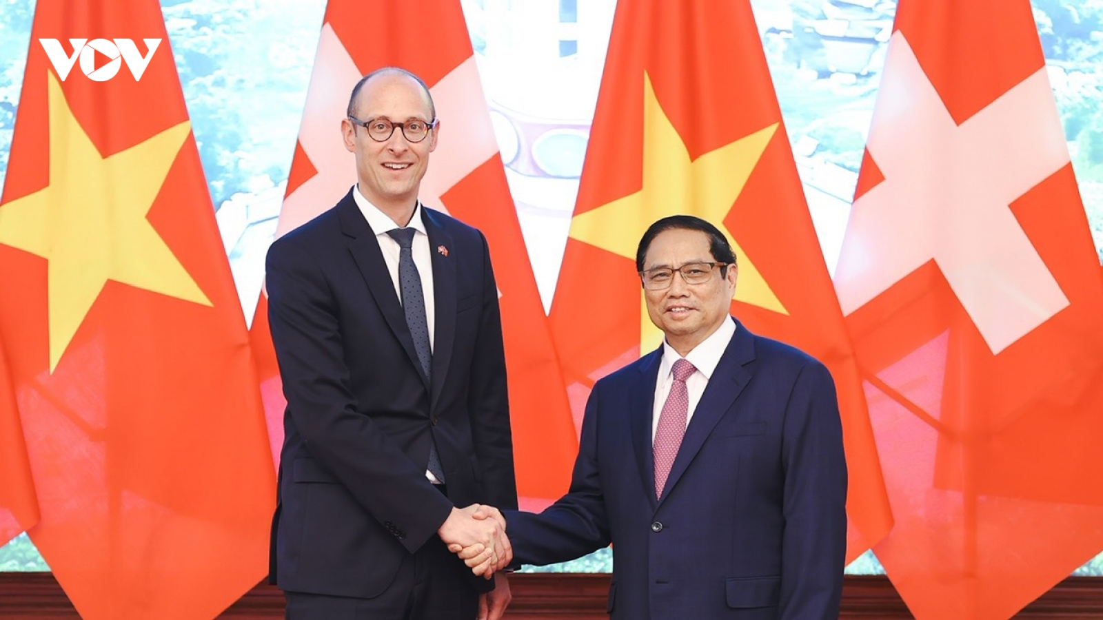 Thủ tướng Phạm Minh Chính hội kiến Chủ tịch Hội đồng Quốc gia Thụy Sĩ