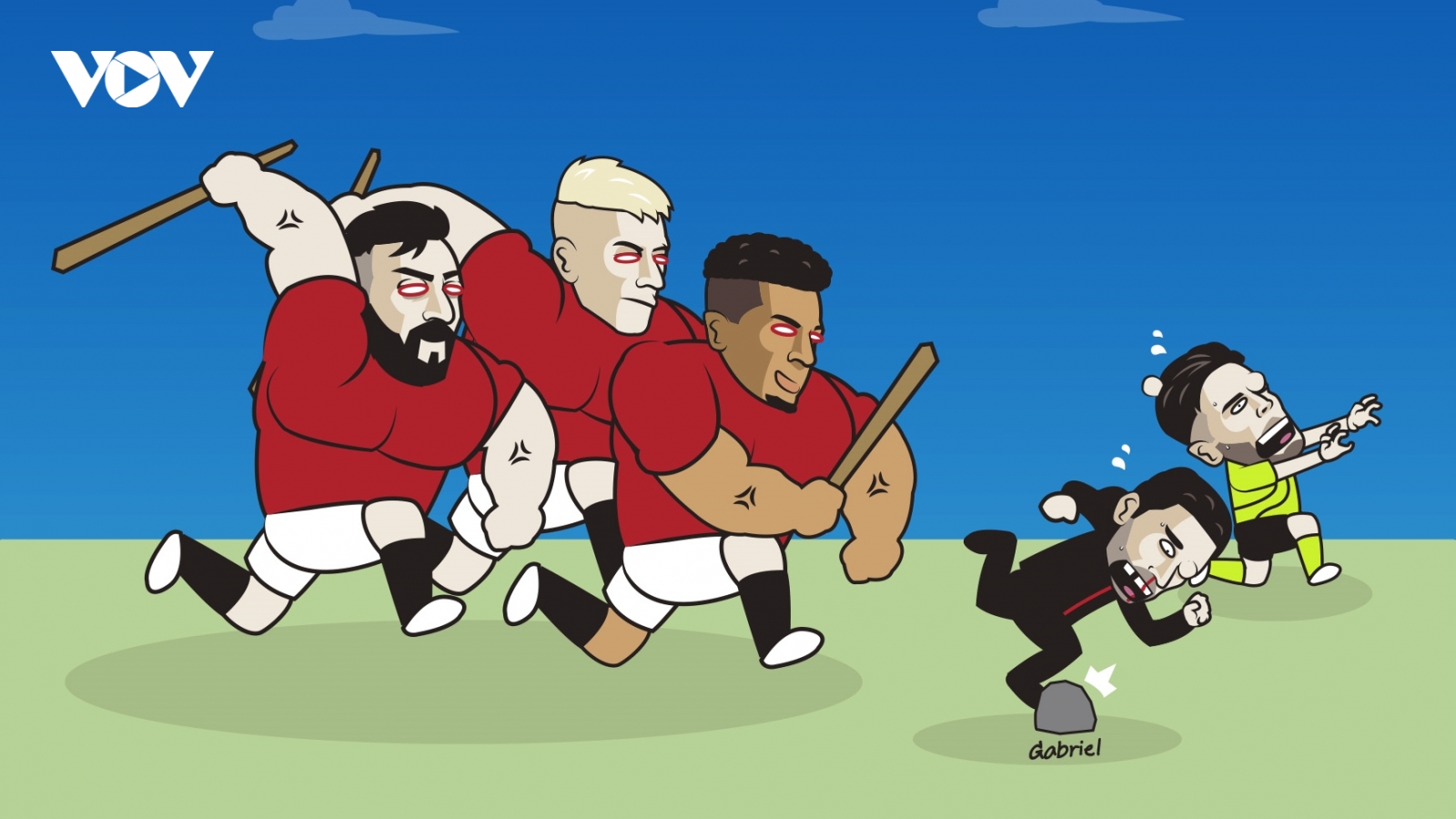 Biếm hoạ 24h: MU thị uy sức mạnh trước Arsenal