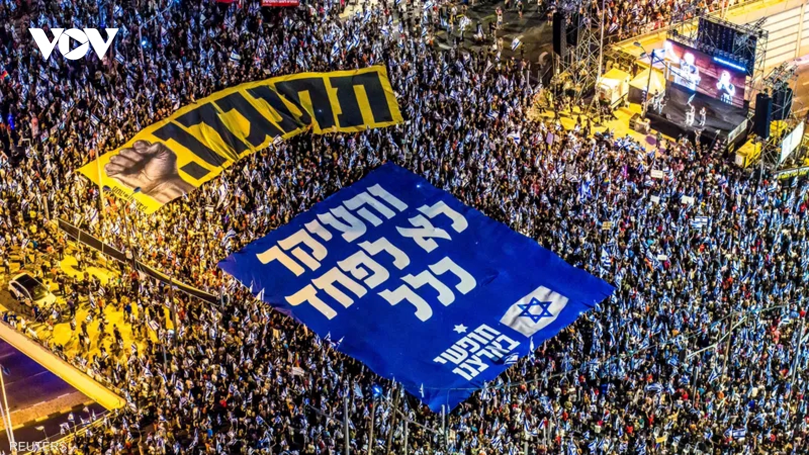 Hàng chục nghìn người biểu tình phản đối cải cách tư pháp ở Israel