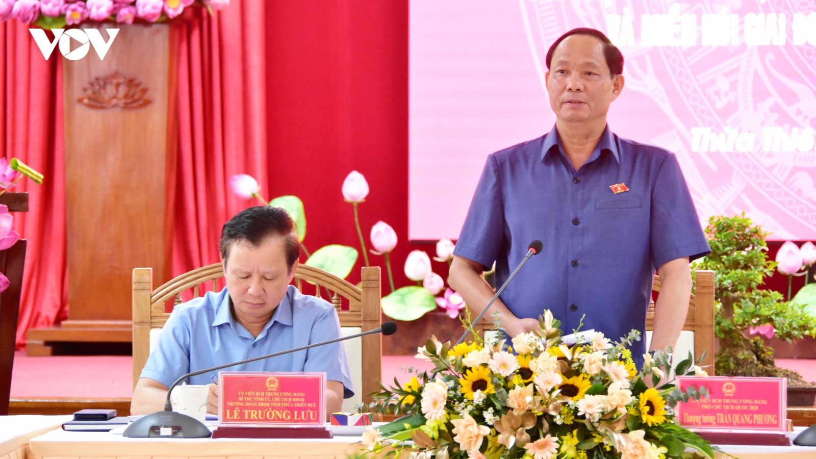 Phó Chủ tịch Quốc hội Trần Quang Phương làm việc với tỉnh Thừa Thiên Huế