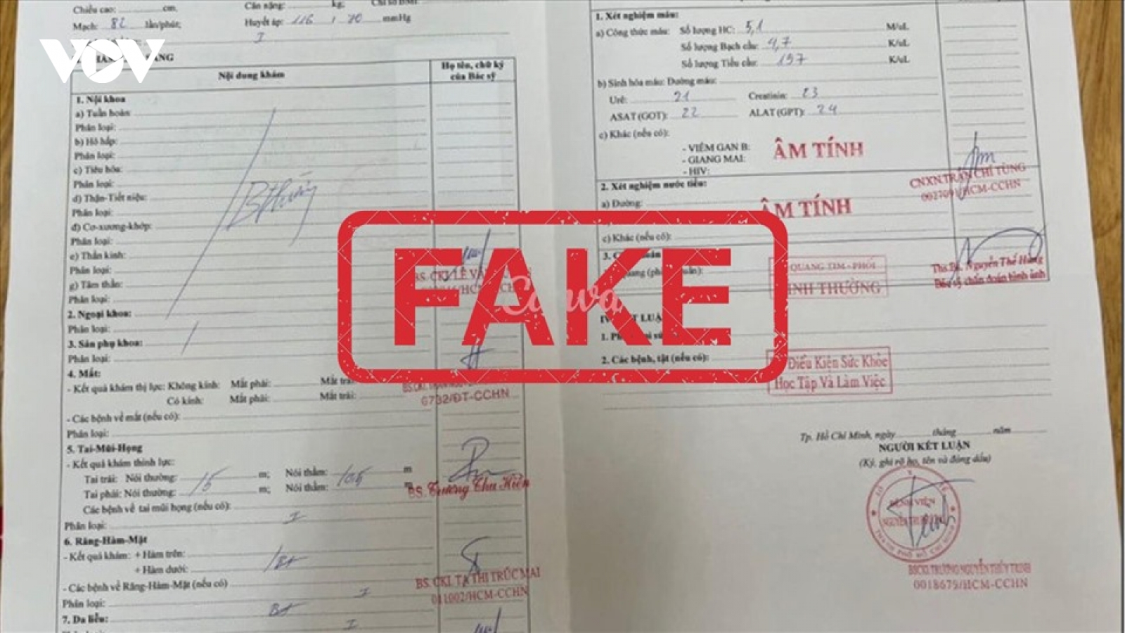Làm giả giấy khám sức khỏe: Cẩn thận vướng vòng lao lý