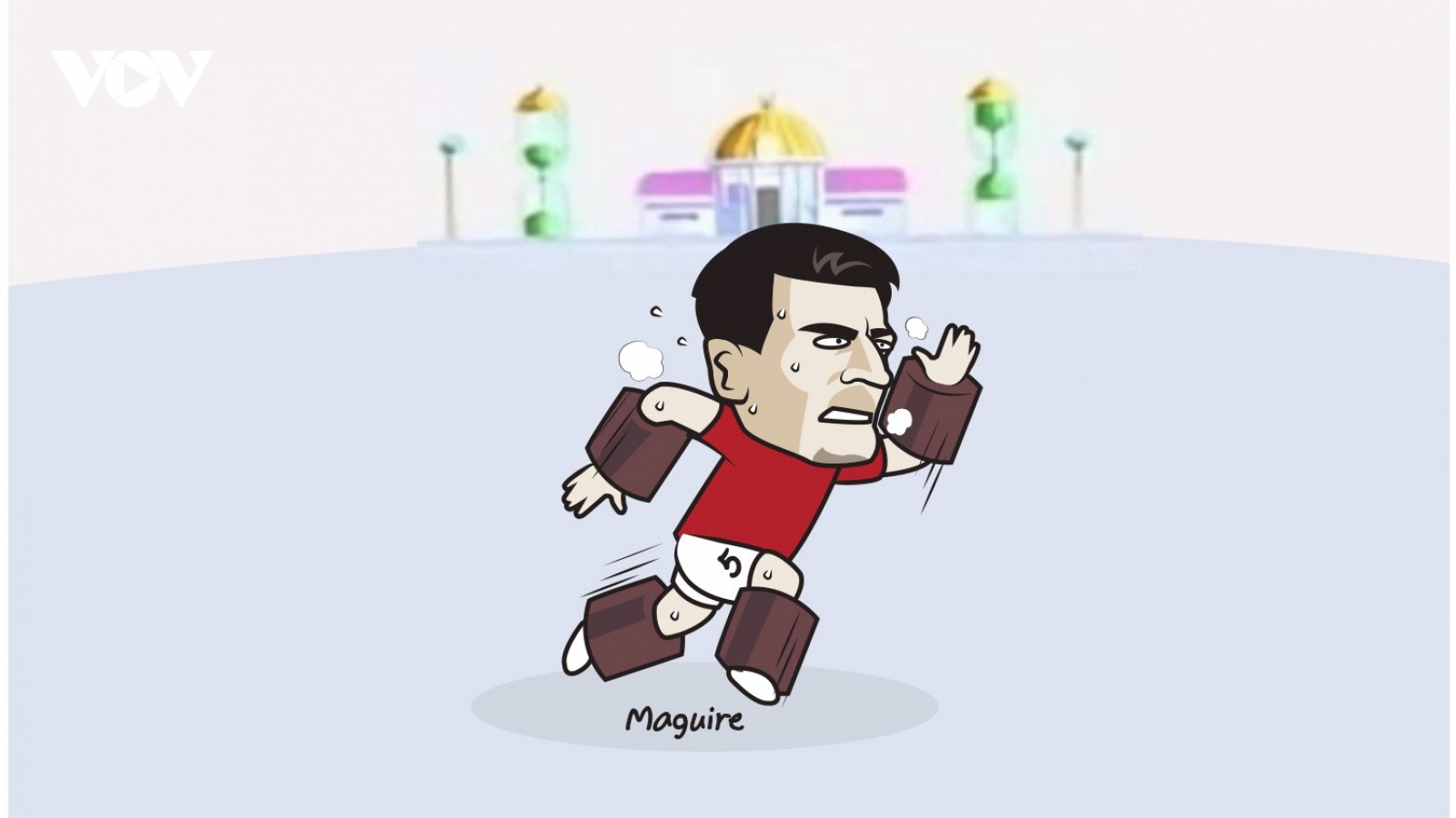Biếm họa 24h: Maguire chăm chỉ "luyện công" trước tin đồn bị MU rao bán