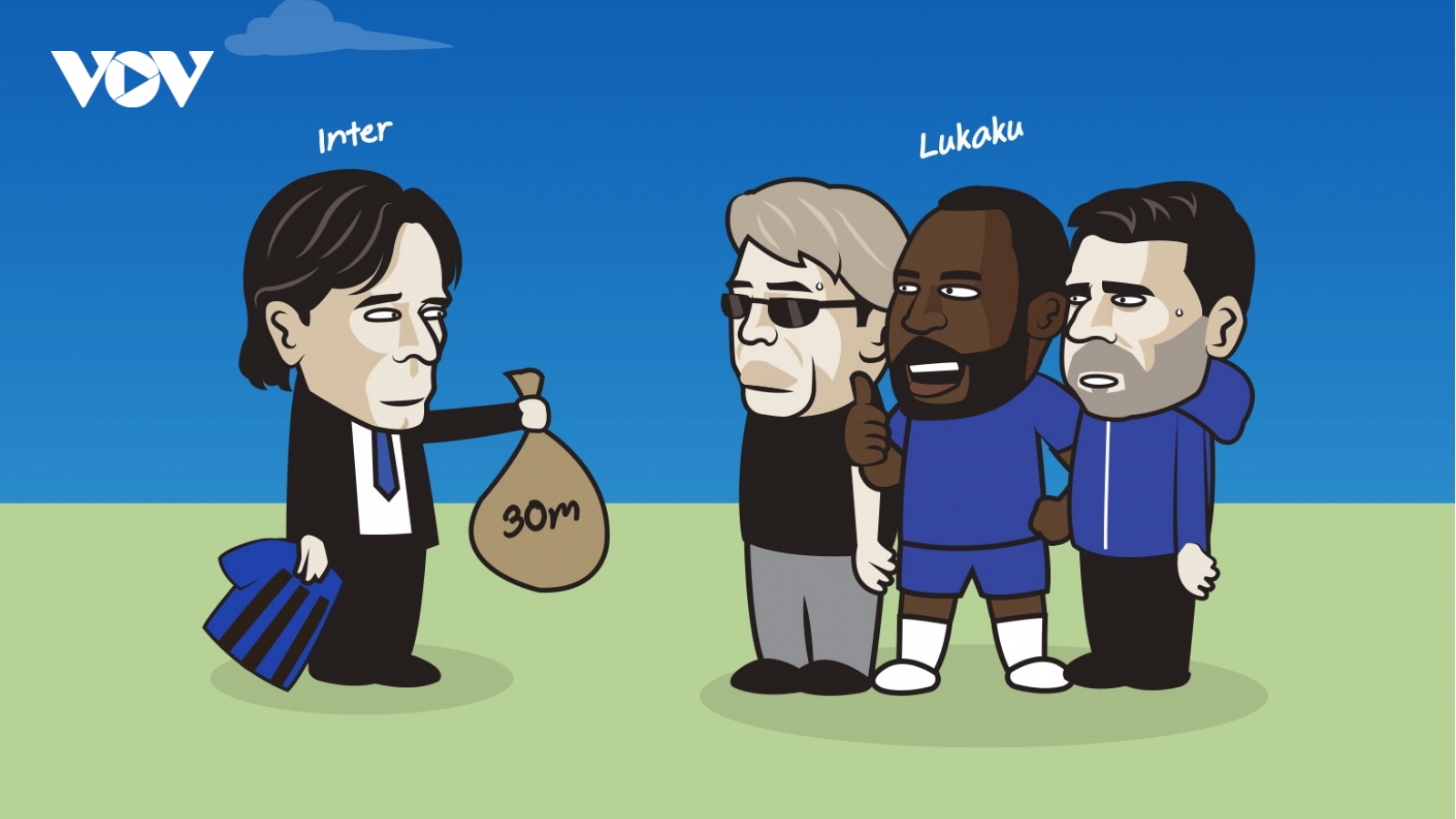 Biếm họa 24h: Lukaku nóng lòng chờ Inter Milan "giải cứu" khỏi Chelsea