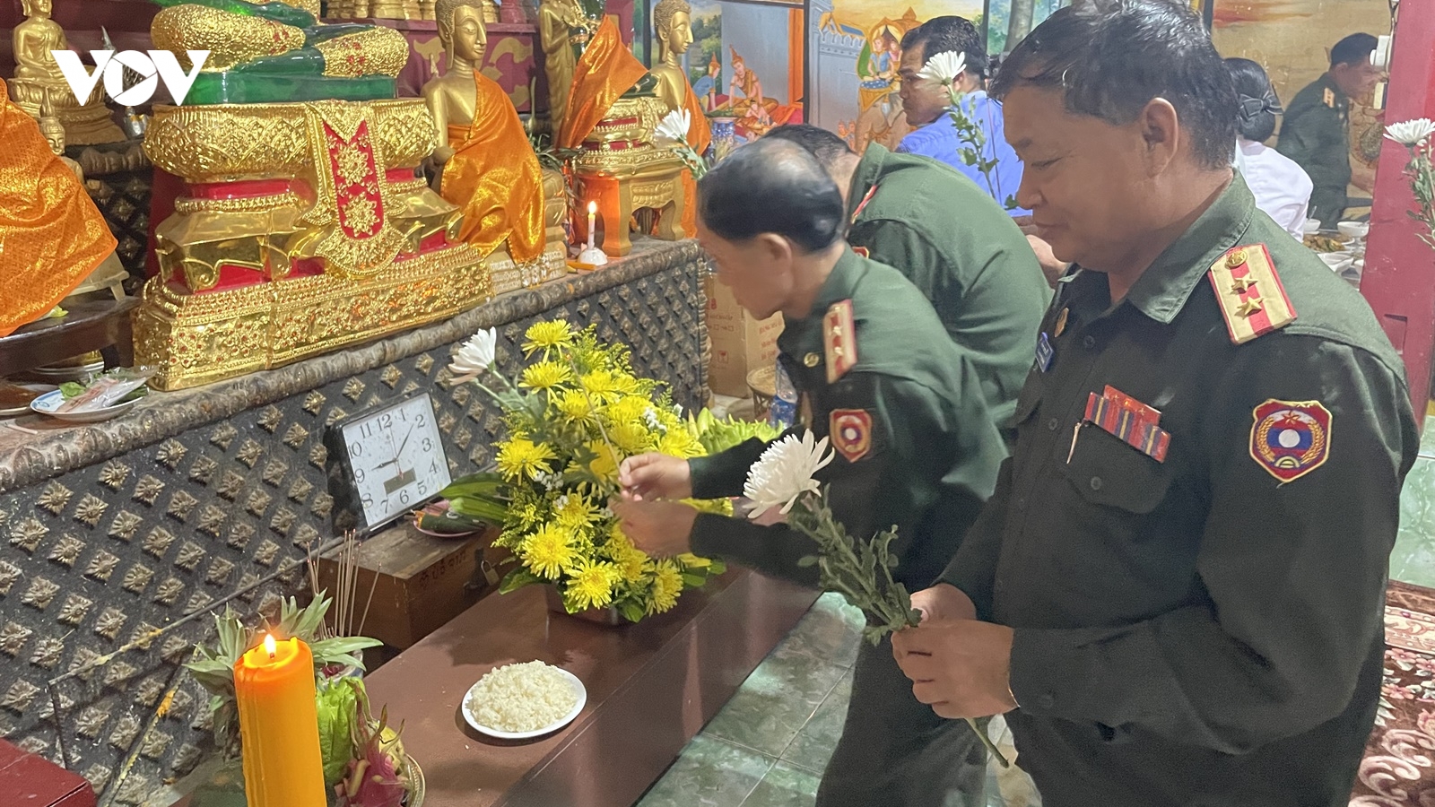 Lào cầu siêu cho các anh hùng liệt sĩ Việt Nam hy sinh tại Luangprabang