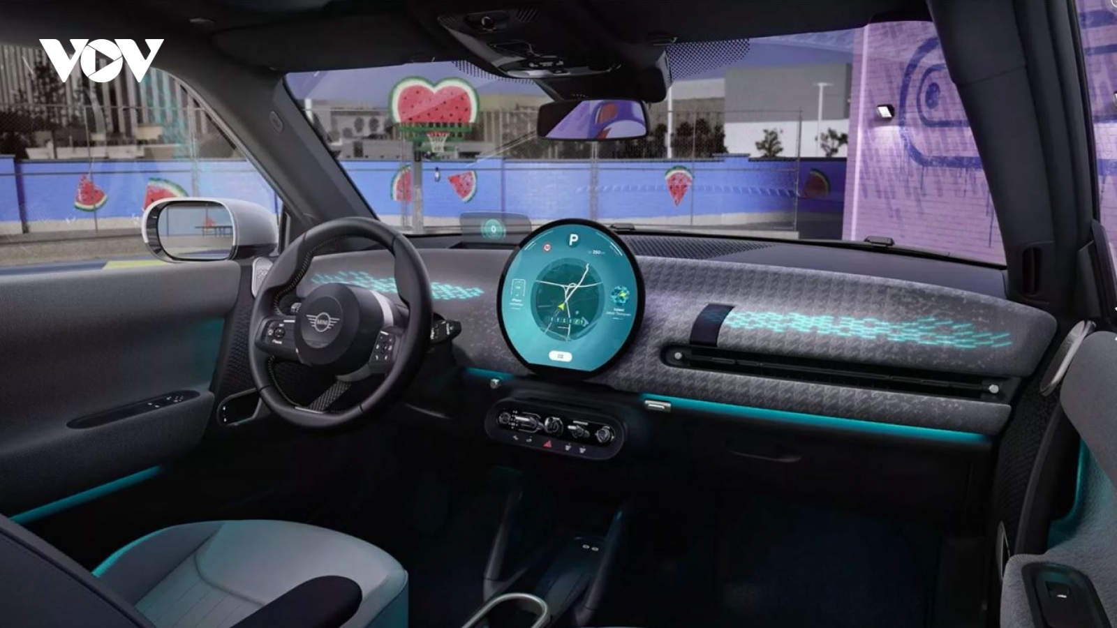 Mini Cooper EV 2024 lộ ảnh nội thất mang thiết kế tương lai