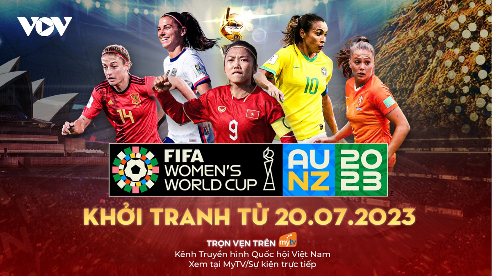 Xem trực tiếp và trọn vẹn FIFA World Cup nữ 2023 trên Truyền hình MyTV