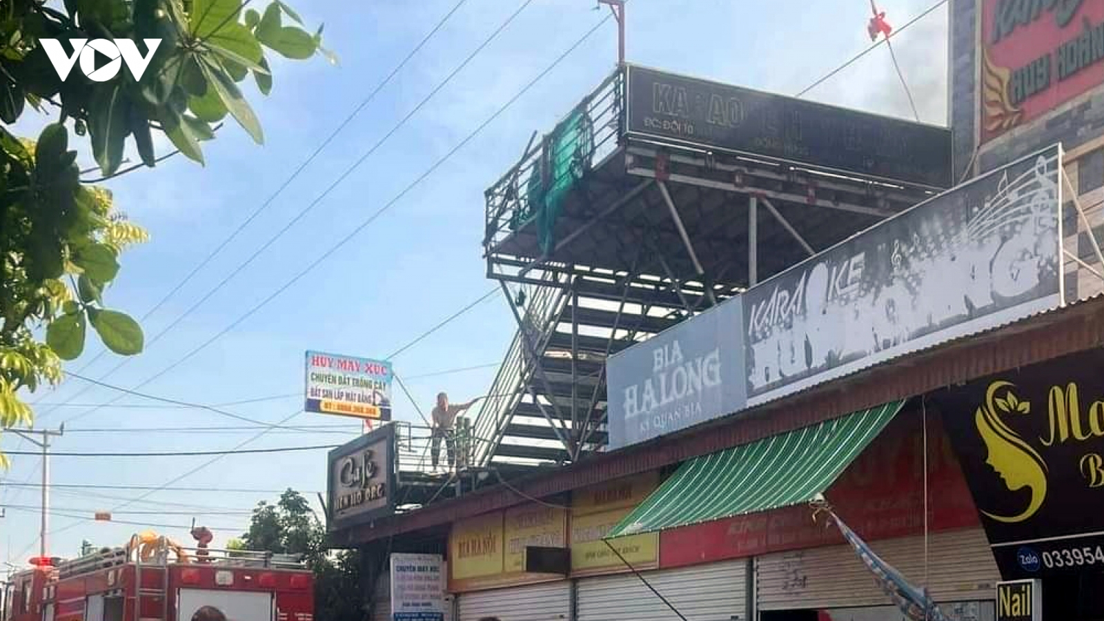 Cháy tại quán karaoke đang bị đình chỉ hoạt động ở Hải Phòng